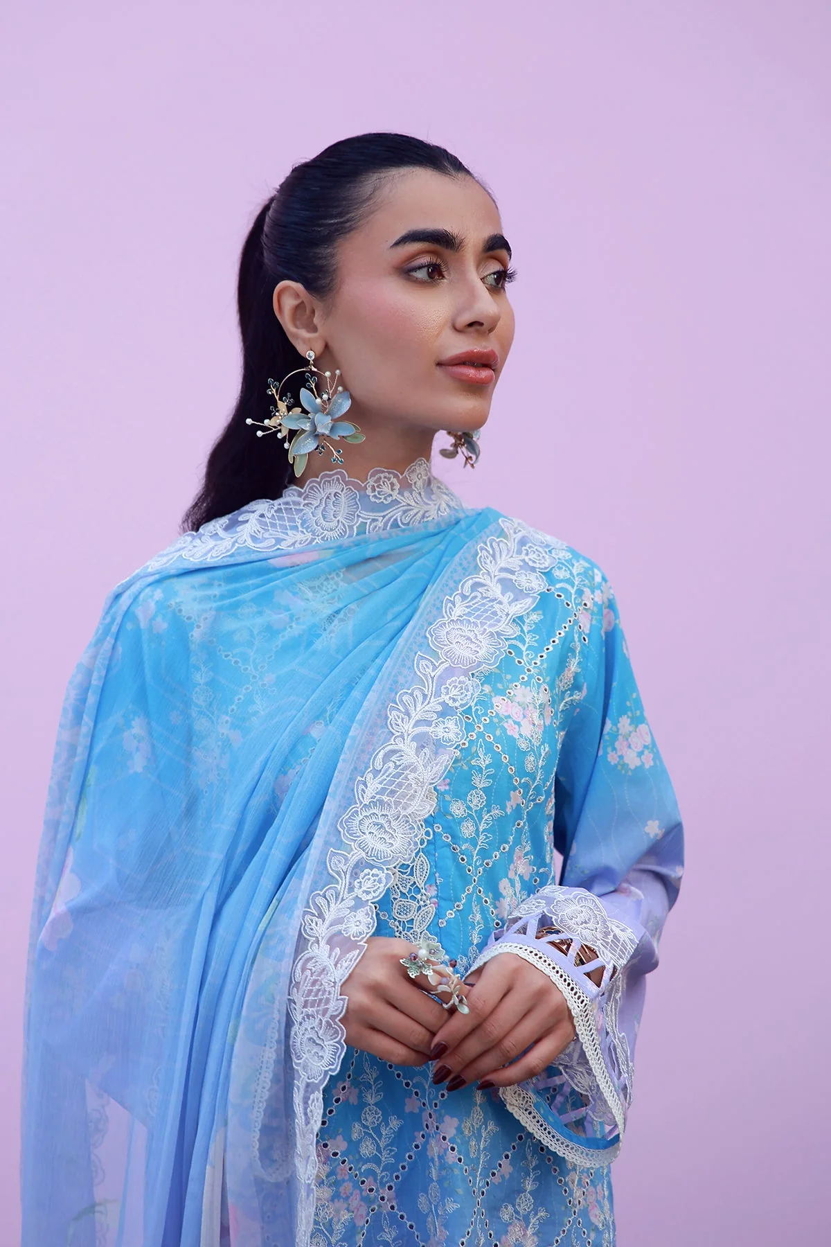 Mirha - 3 Piece Embroidered - Image 3