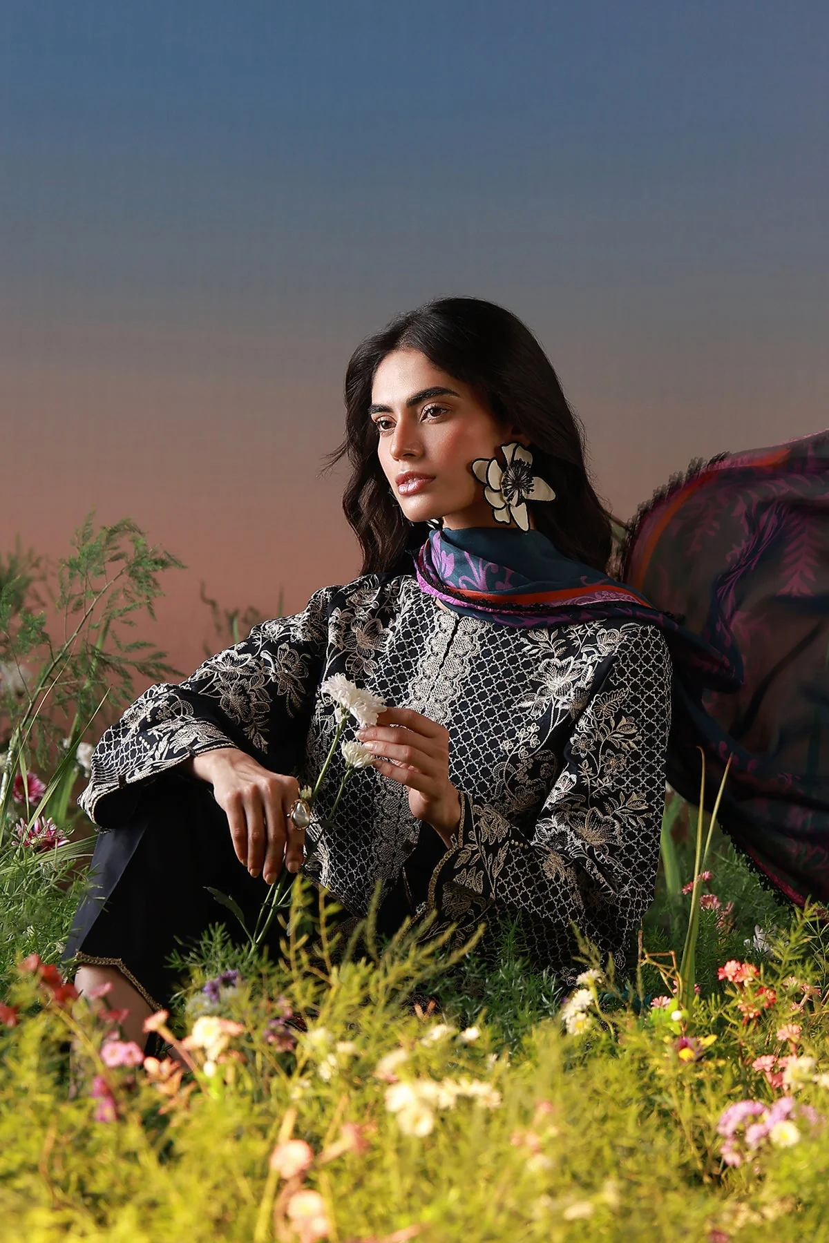 Mirha - 3 Piece Embroidered - Image 7