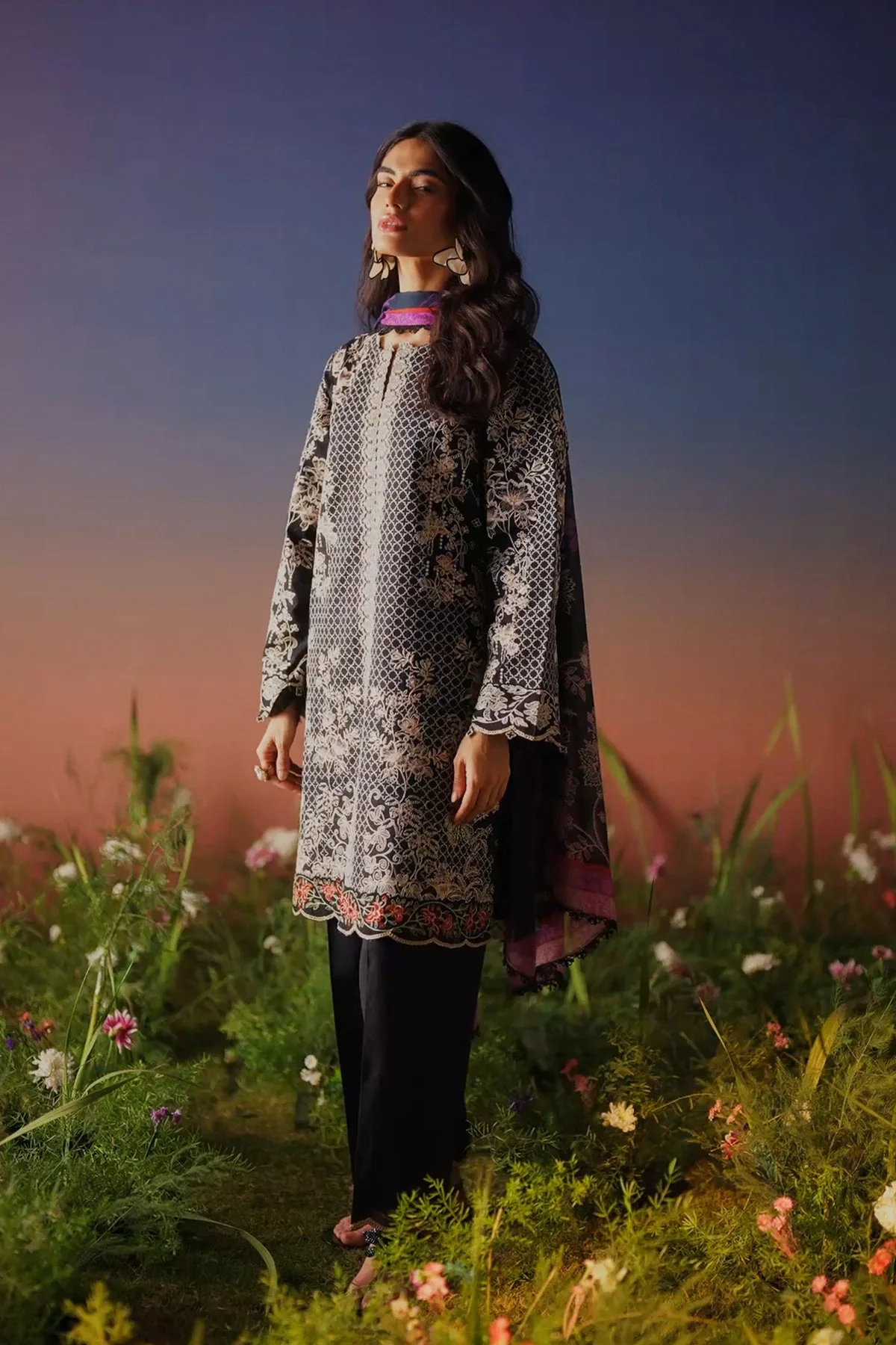 Mirha - 3 Piece Embroidered - Image 8