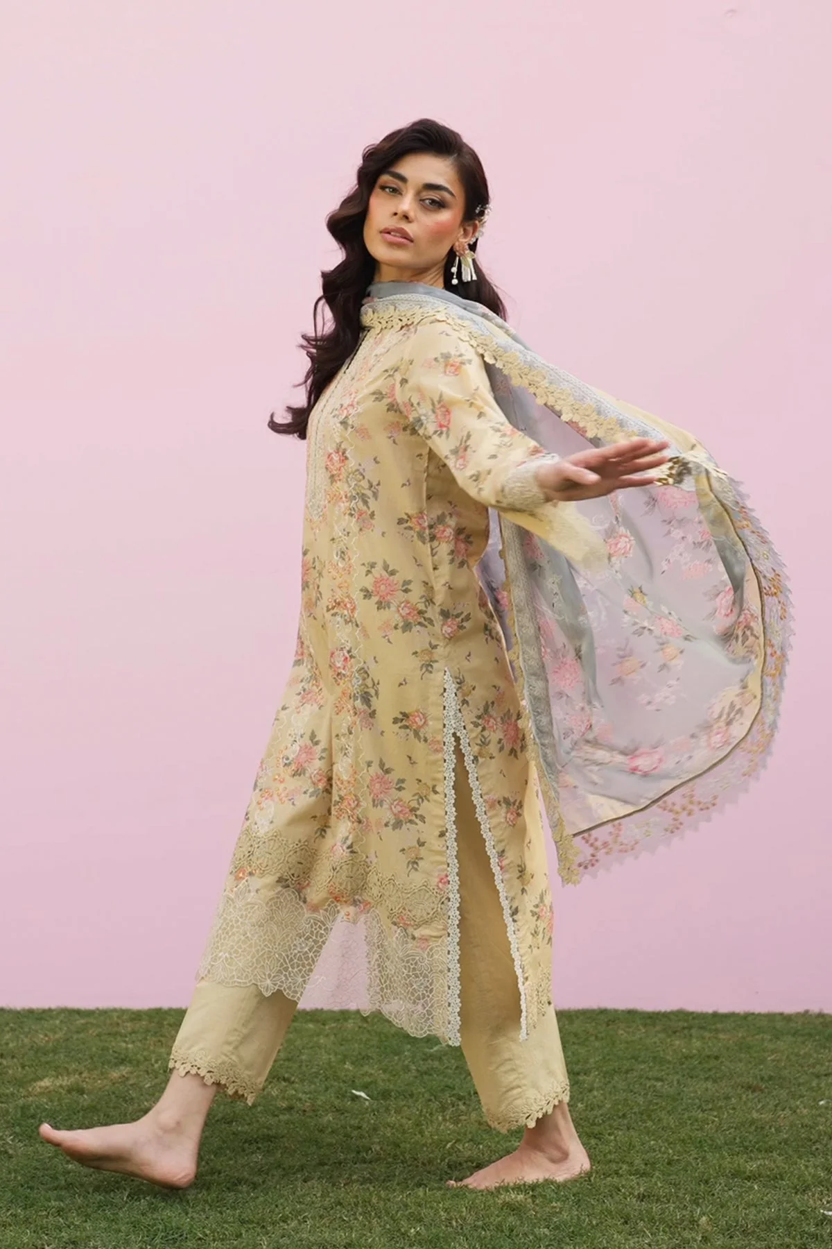 Mirha - 3 Piece Embroidered - Image 6