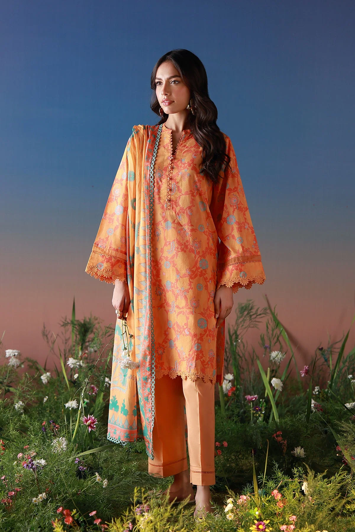 Mirha Unstitched Printed Lawn