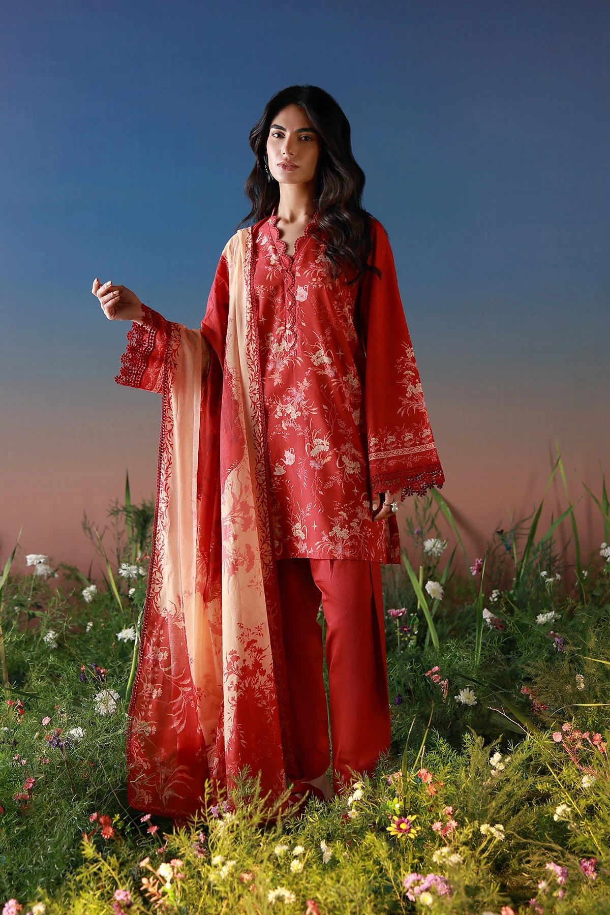 Mirha Unstitched Printed Lawn