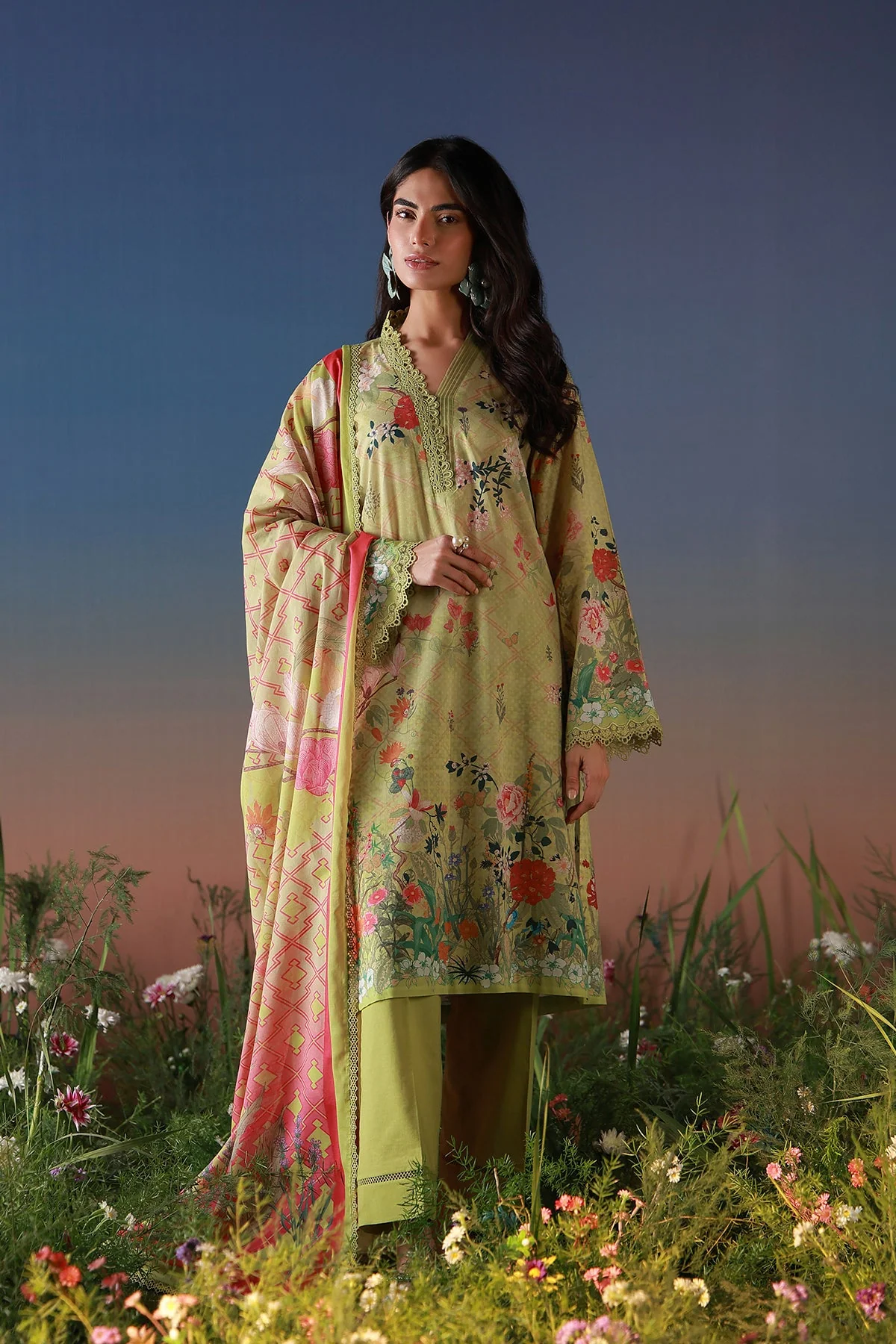 Mirha Unstitched Printed Lawn - Image 4