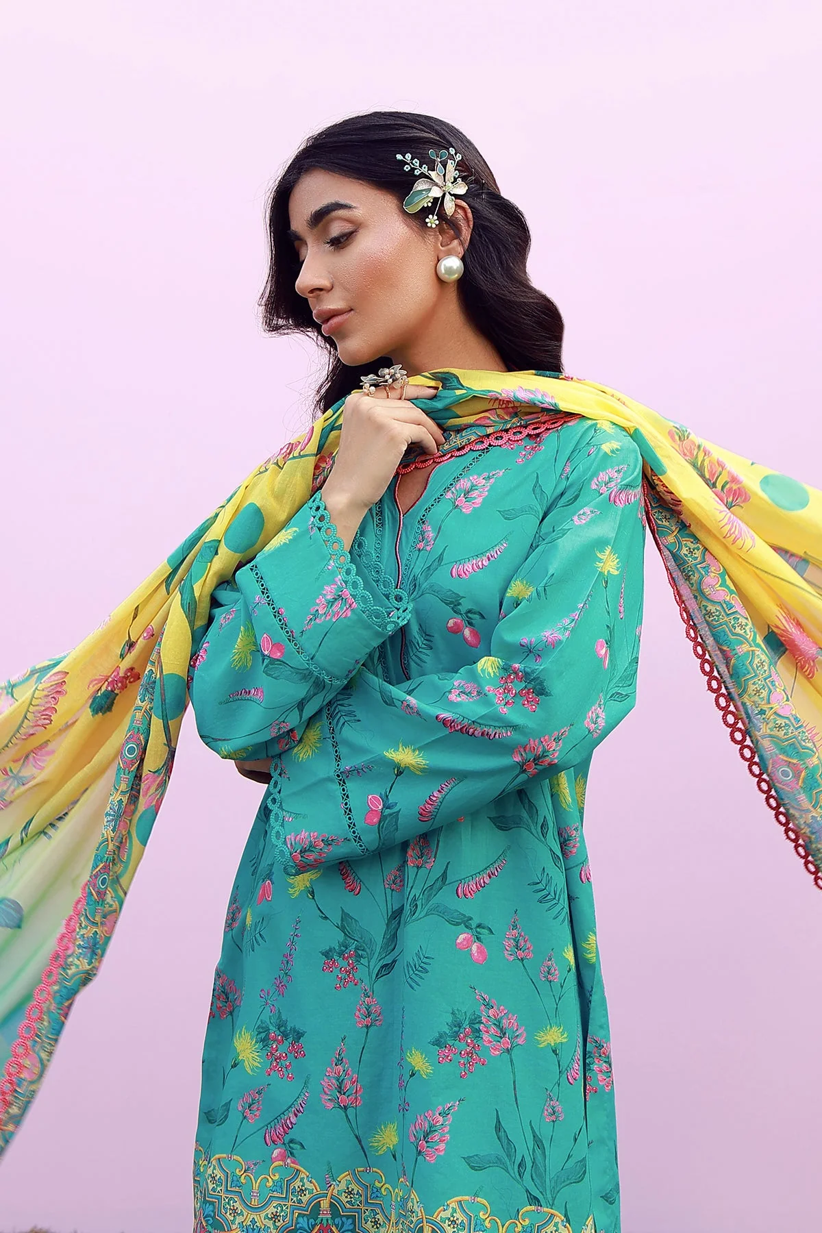 Mirha Unstitched Printed Lawn - Image 7