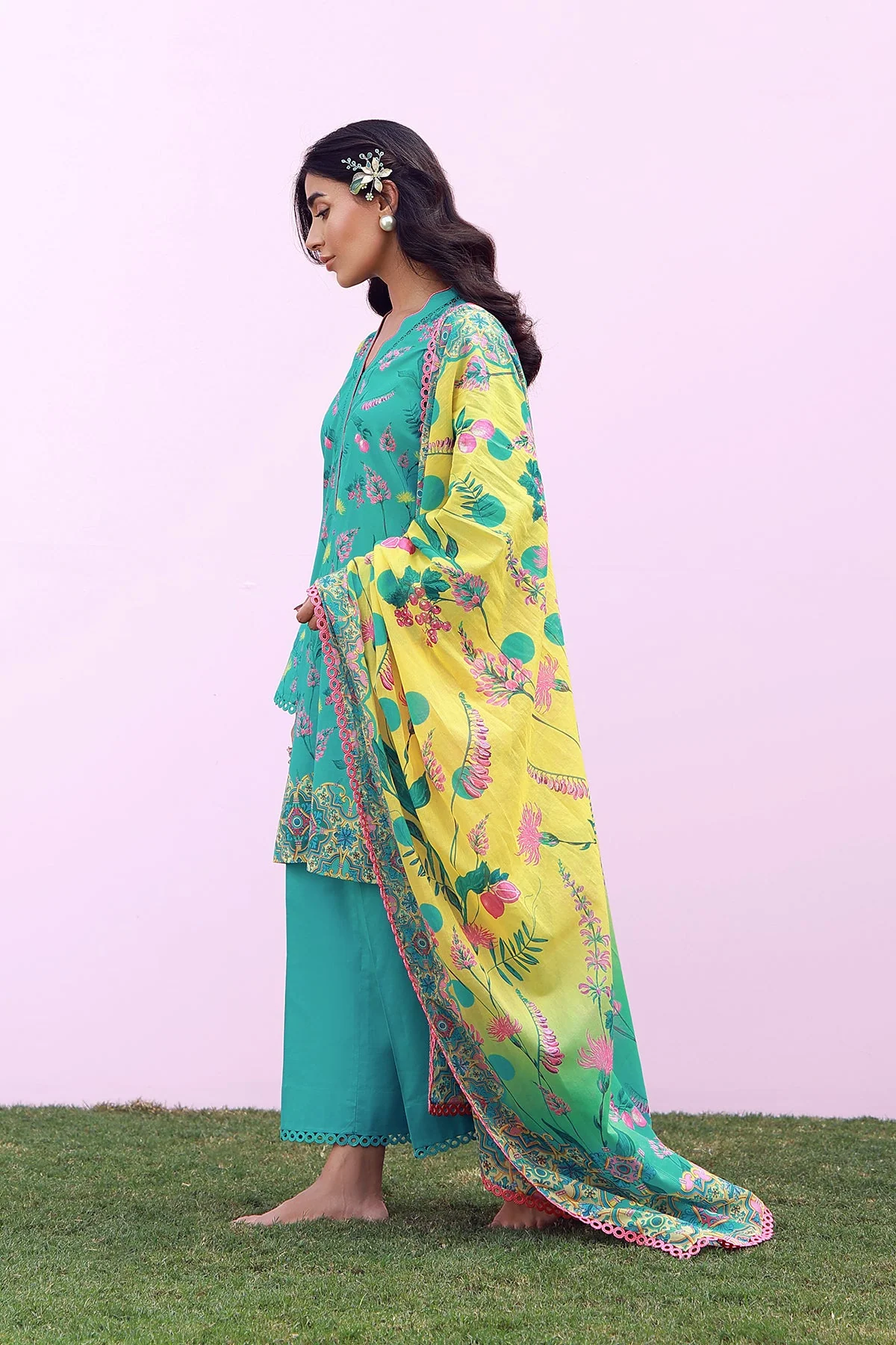 Mirha Unstitched Printed Lawn - Image 8