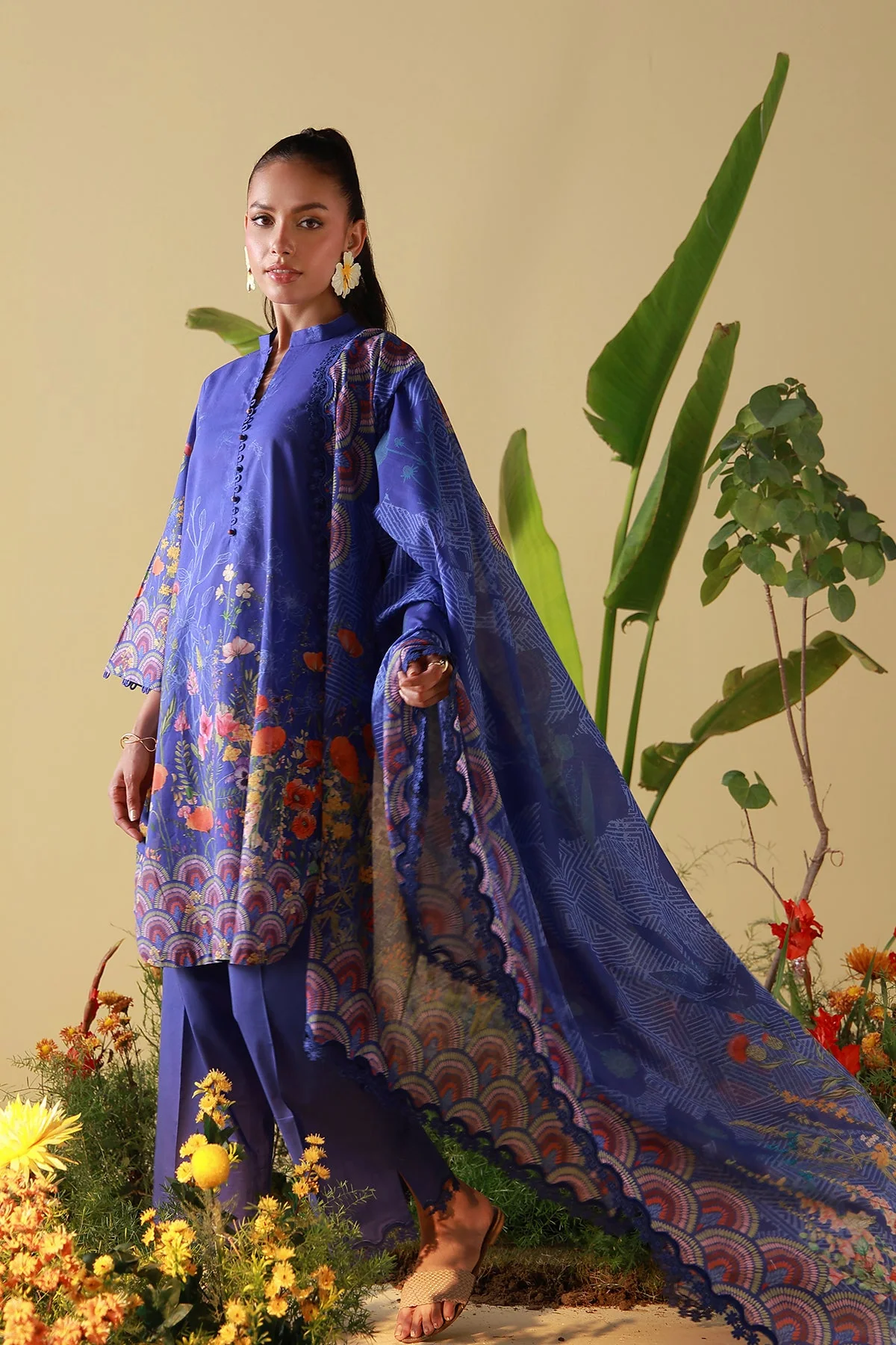 Mirha Unstitched Printed Lawn - Image 3