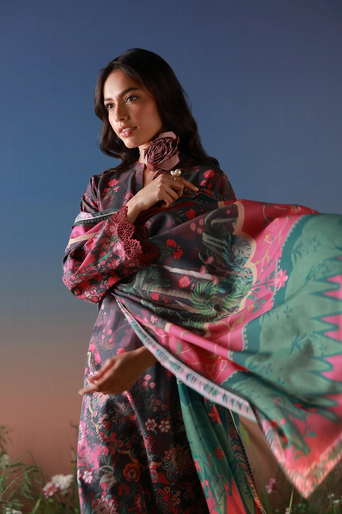 Mirha Unstitched Printed Lawn - Image 5