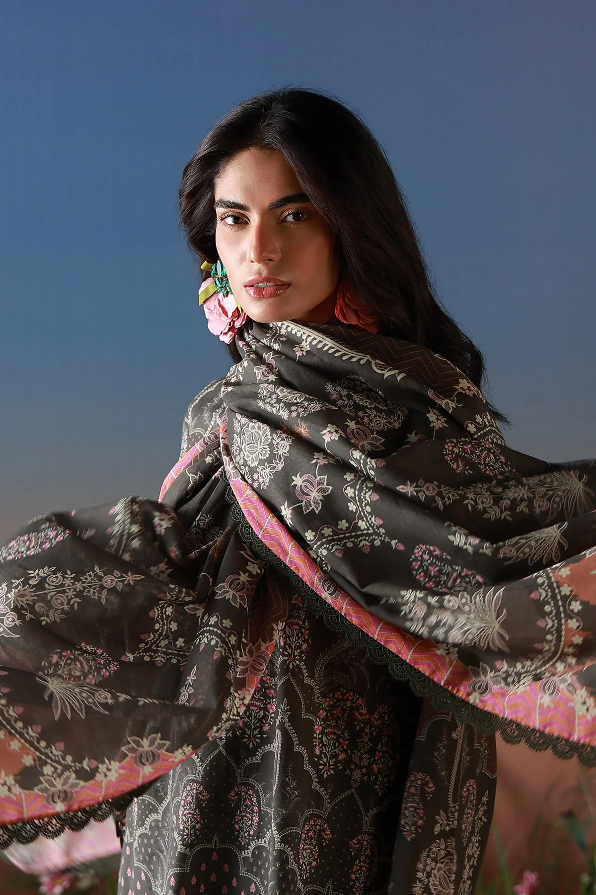 Mirha Unstitched Printed Lawn - Image 3