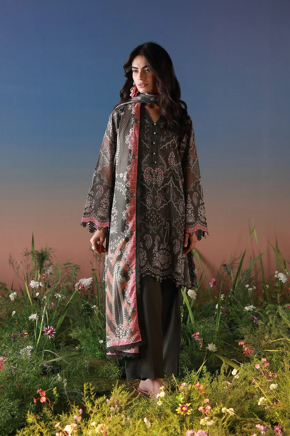 Mirha Unstitched Printed Lawn - Image 5