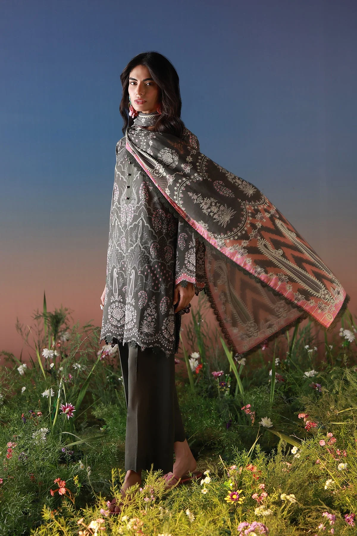 Mirha Unstitched Printed Lawn - Image 6