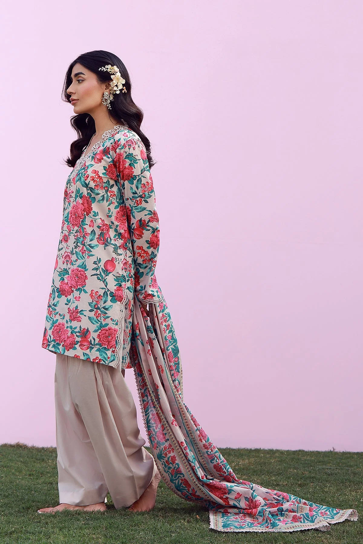 Mirha Unstitched Printed Lawn - Image 4