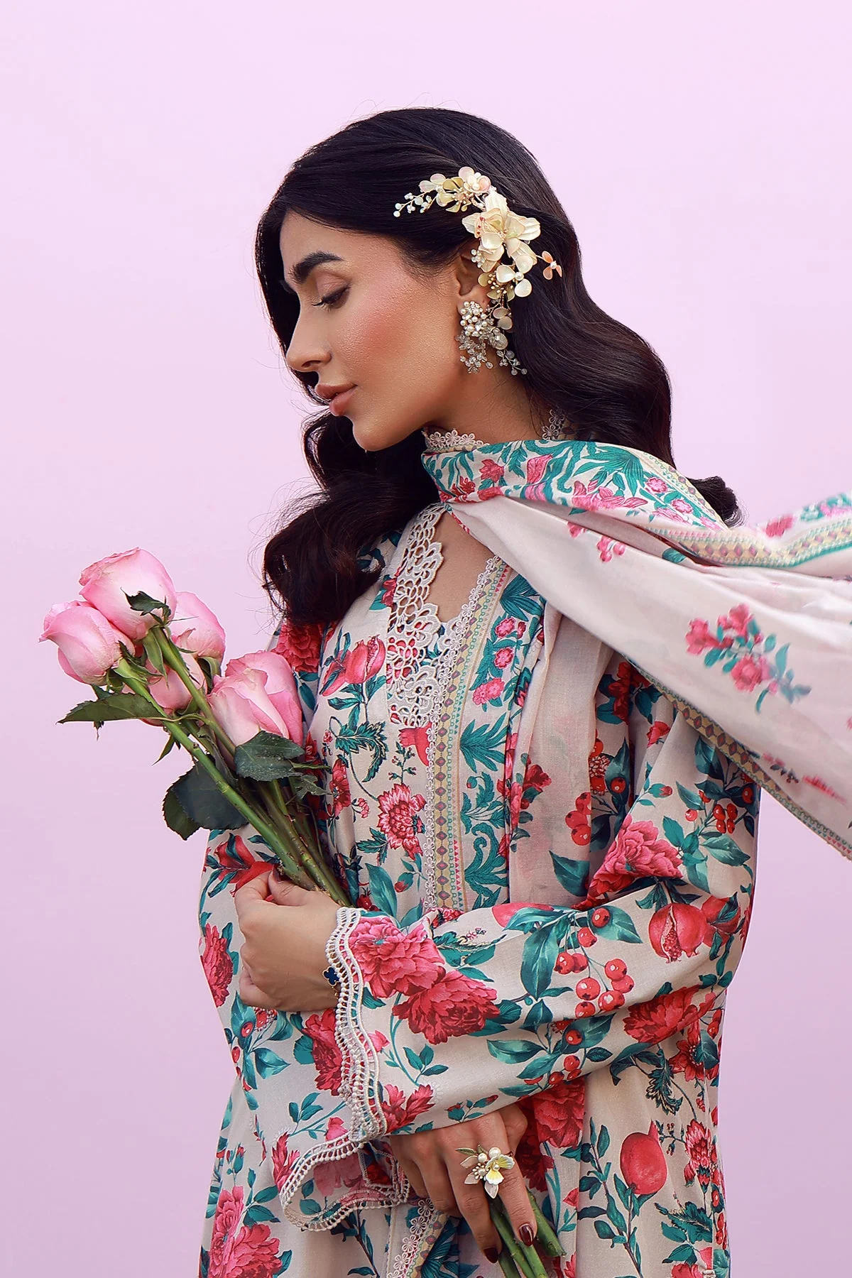 Mirha Unstitched Printed Lawn - Image 5