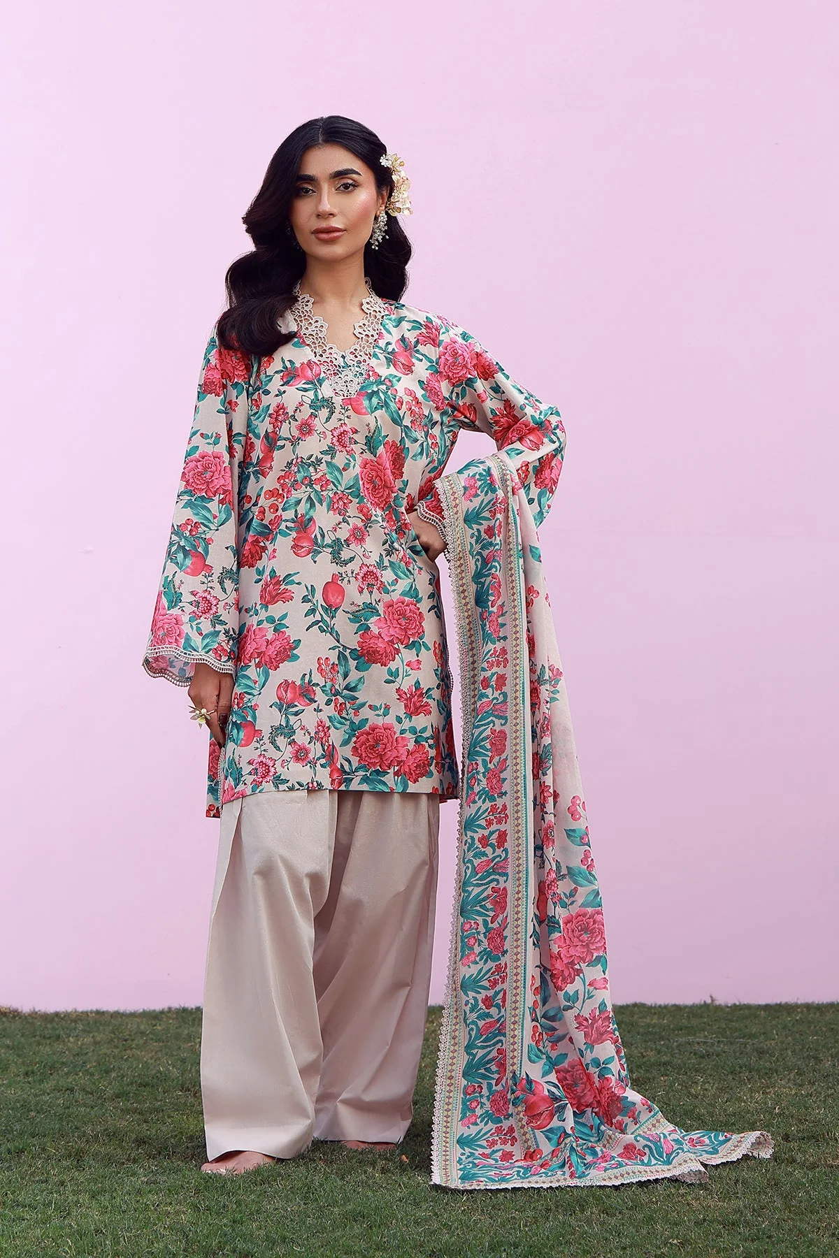 Mirha Unstitched Printed Lawn - Image 6