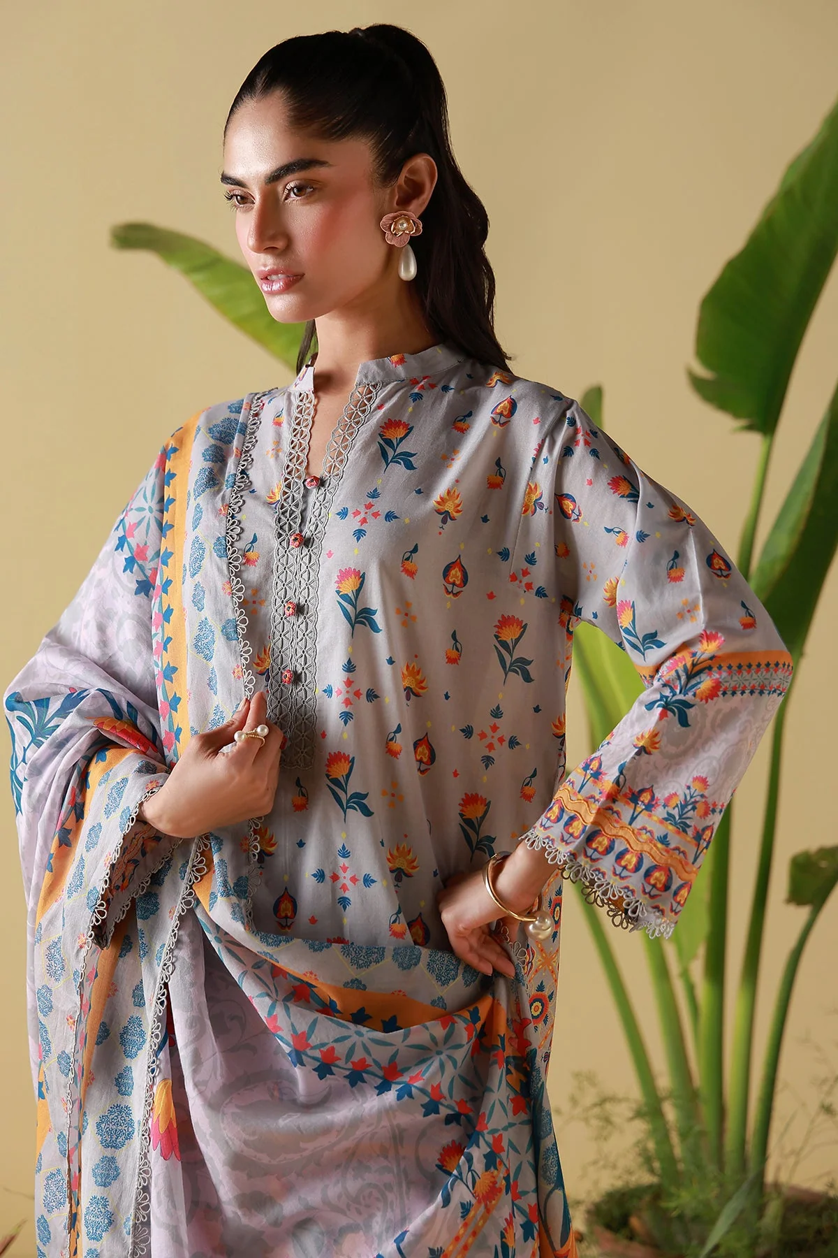 Mirha Unstitched Printed Lawn - Image 4