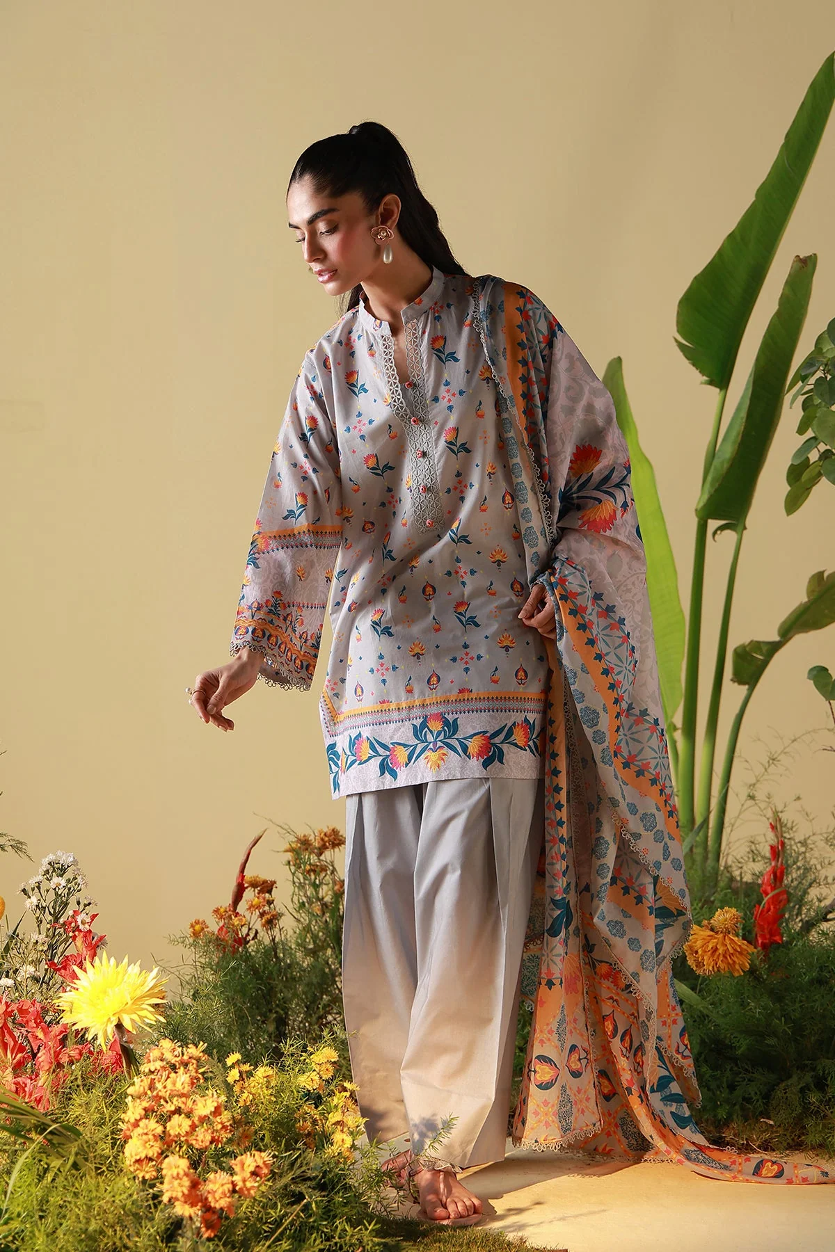 Mirha Unstitched Printed Lawn - Image 6
