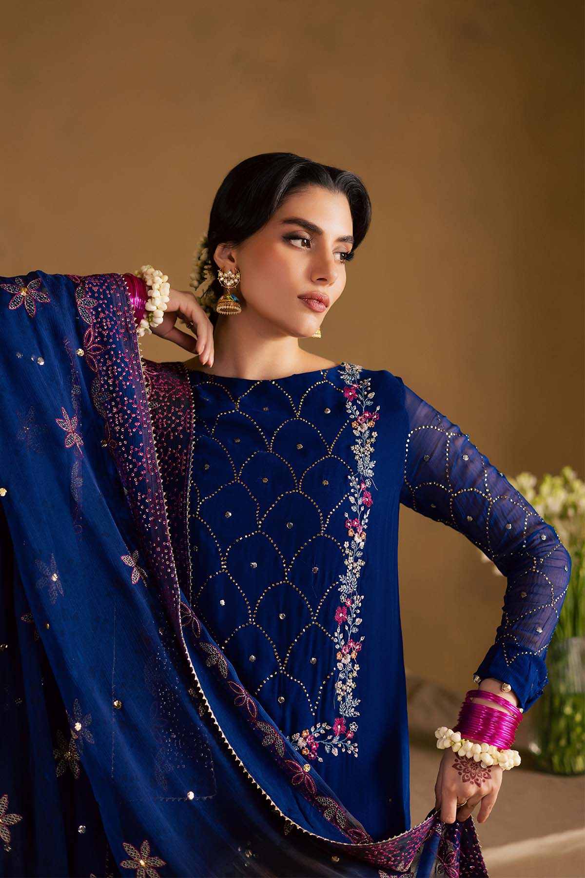 Mukeshkari Embroidered Chiffon - Image 3
