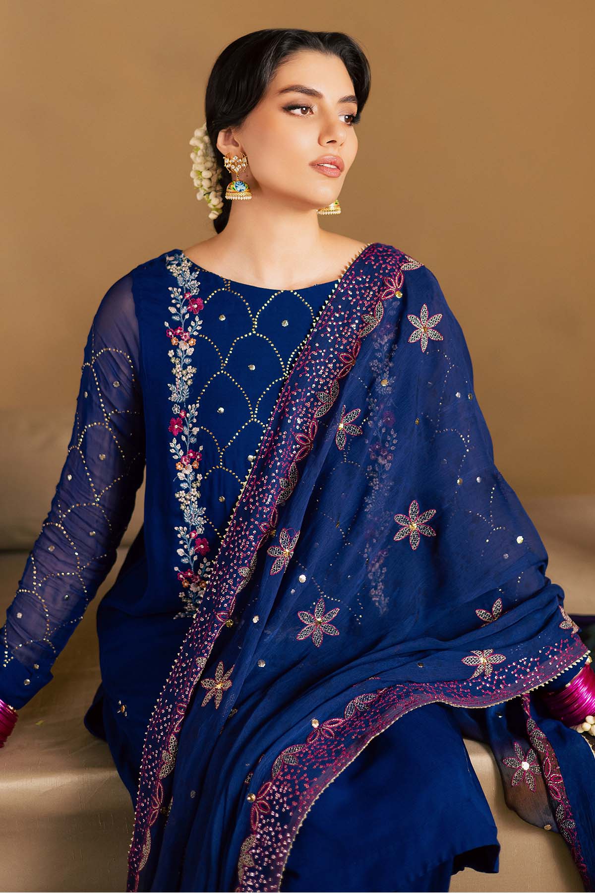 Mukeshkari Embroidered Chiffon - Image 4