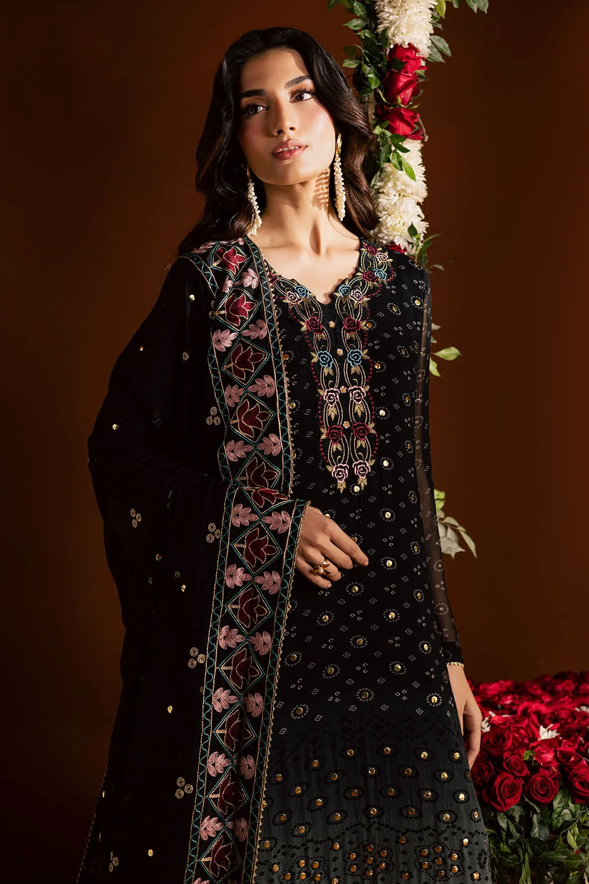 Mukeshkari Embroidered Chiffon - Image 3