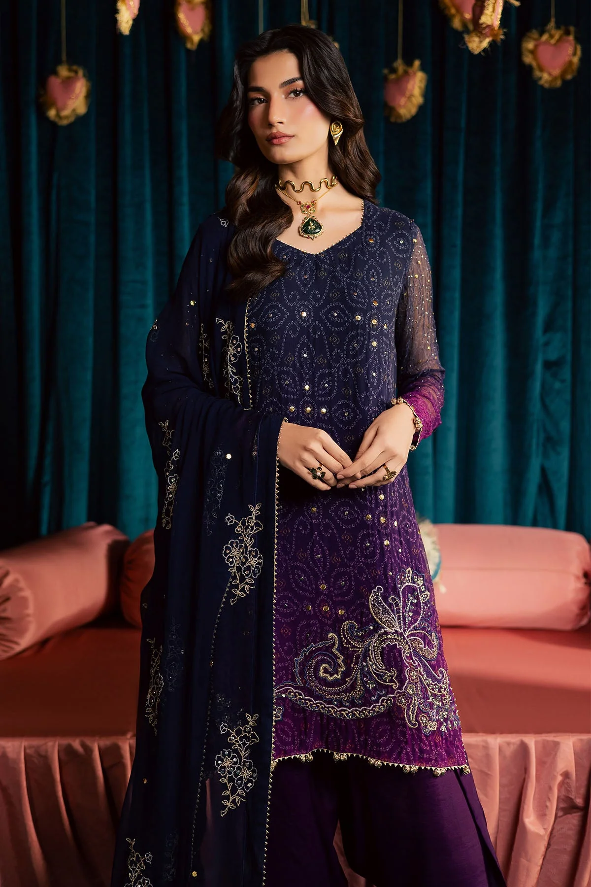 Mukeshkari Embroidered Chiffon - Image 4