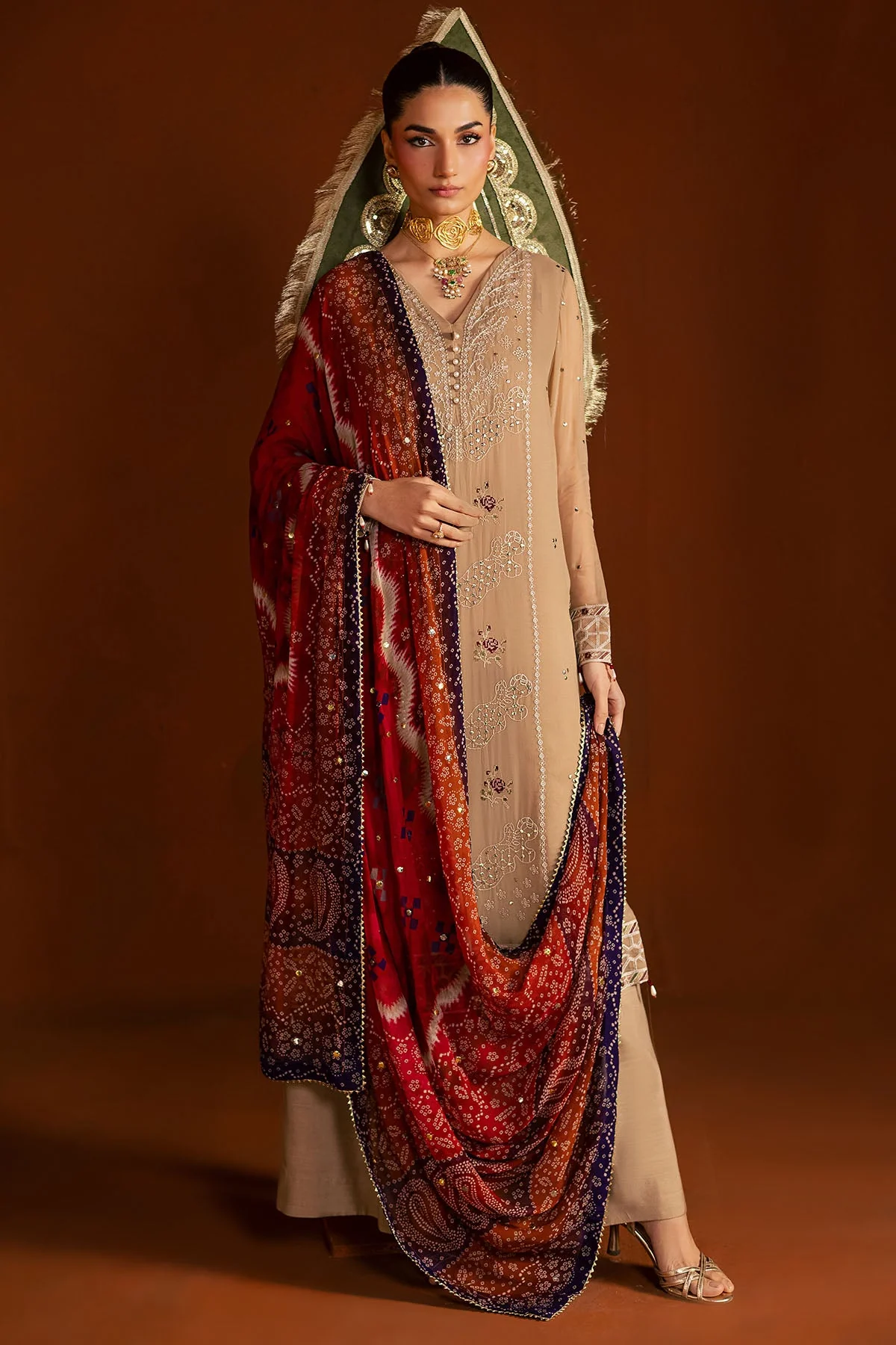 Mukeshkari Embroidered Chiffon - Image 4
