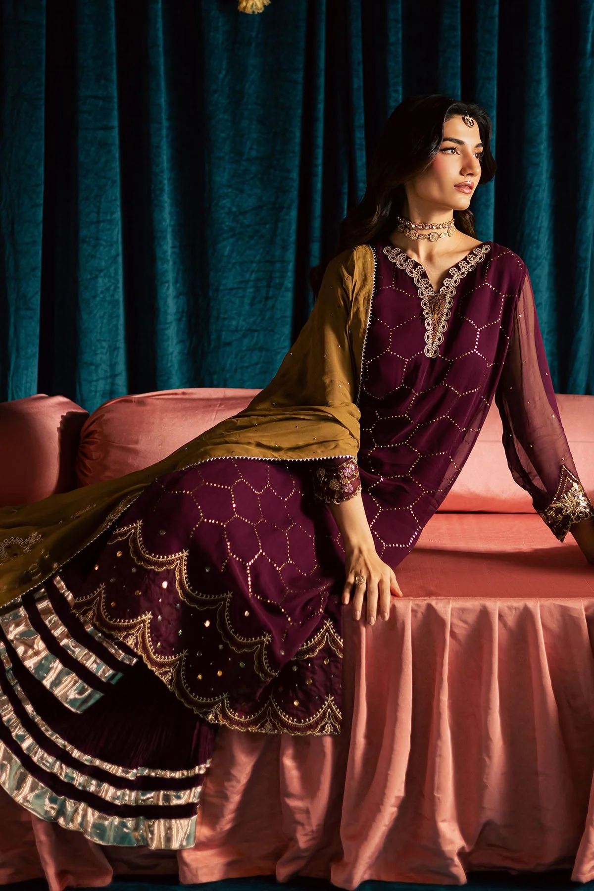 Mukeshkari Embroidered Chiffon - Image 4