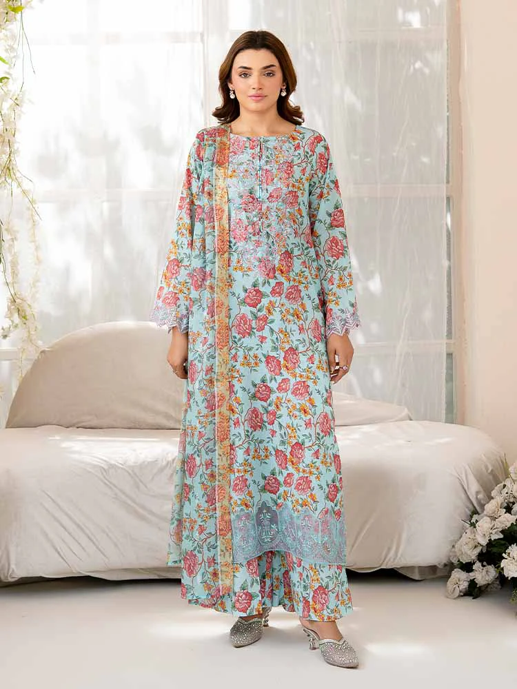 NOVA 3-Piece Unstitched Digital Printed Lawn Embroidered Suit