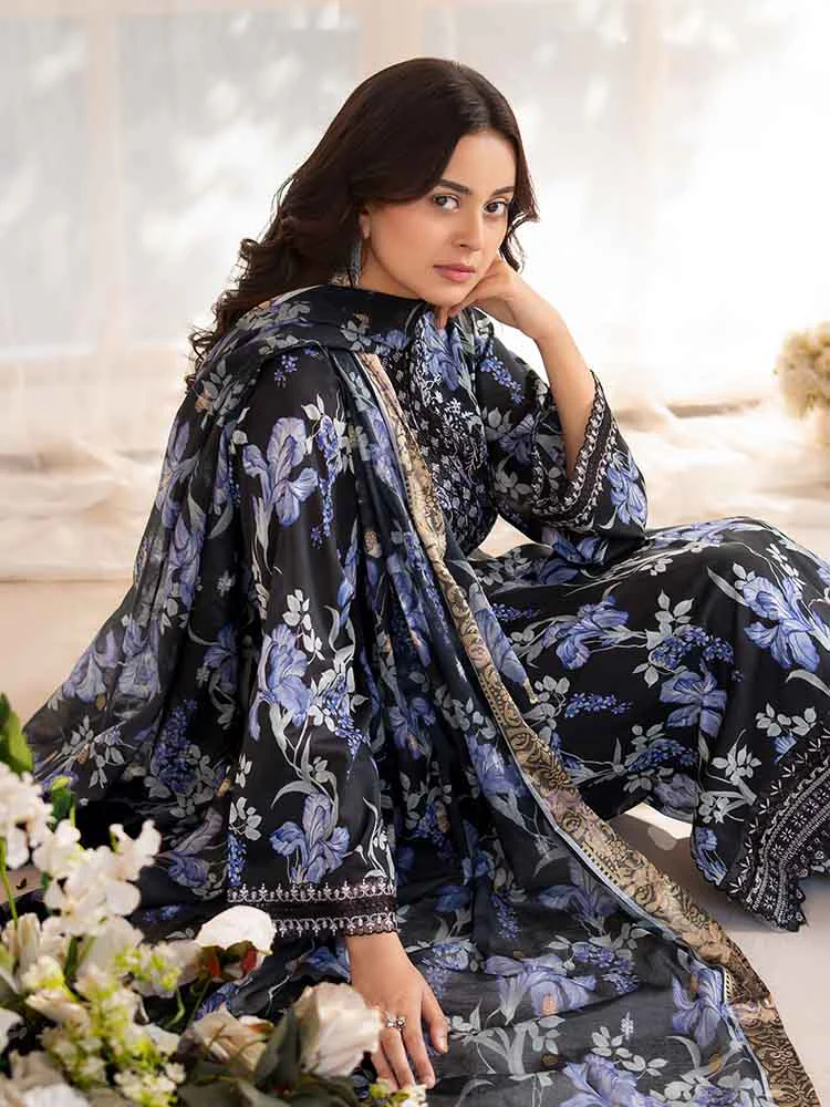 NOVA 3-Piece Unstitched Digital Printed Lawn Embroidered Suit - Image 3