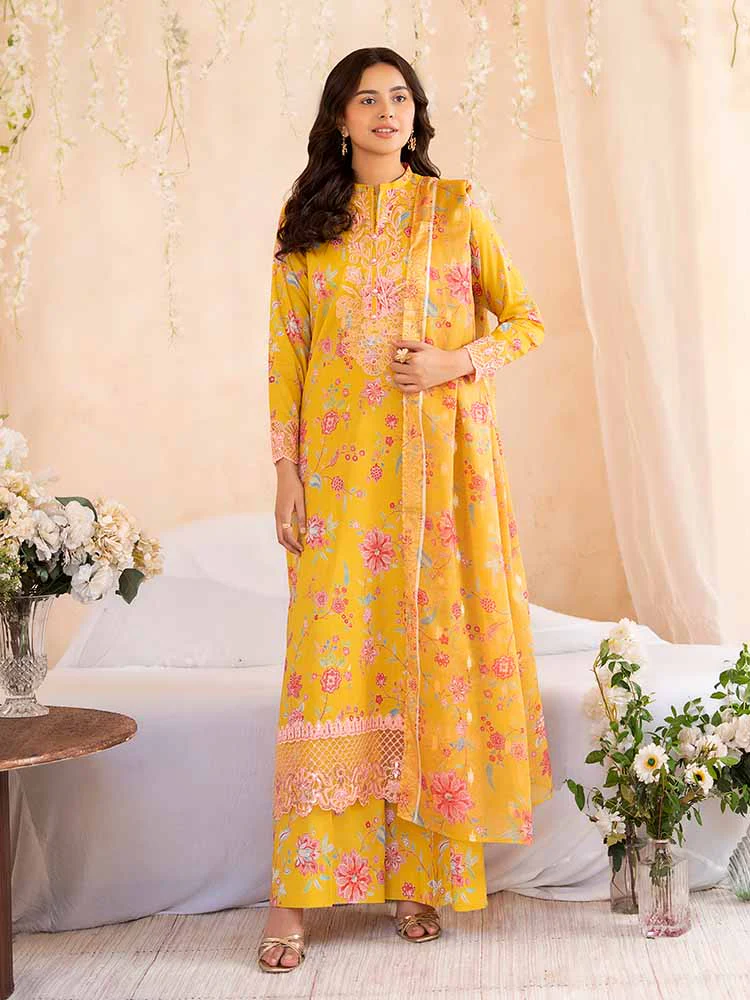 NOVA 3-Piece Unstitched Digital Printed Lawn Embroidered Suit