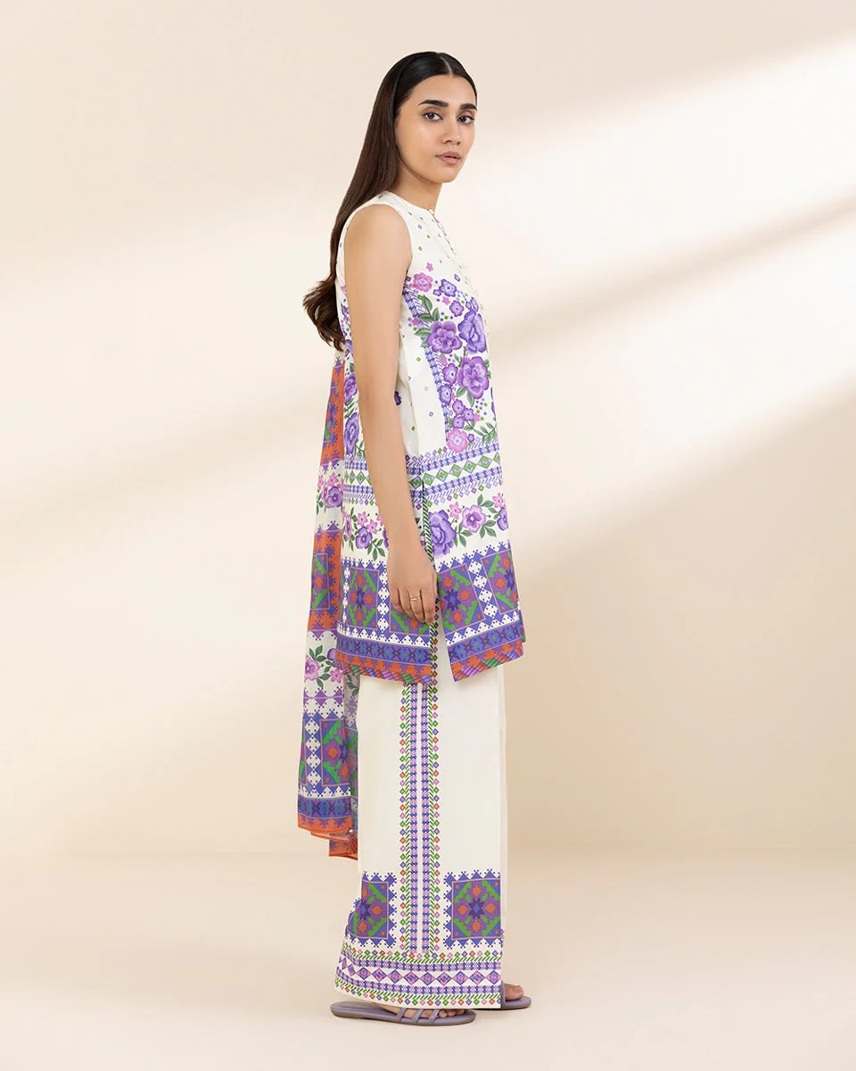 PIECE-PRINTED LAWN SUIT - Image 3