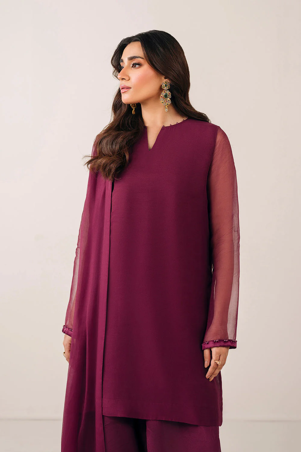 PLAIN CHIFFON 3 PIECE - Image 3