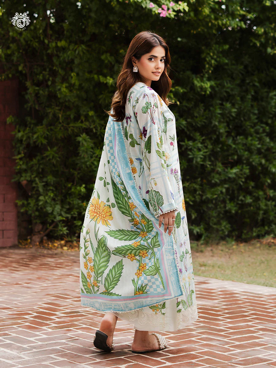 Preimum Gullbano Printed Lawn - Image 2