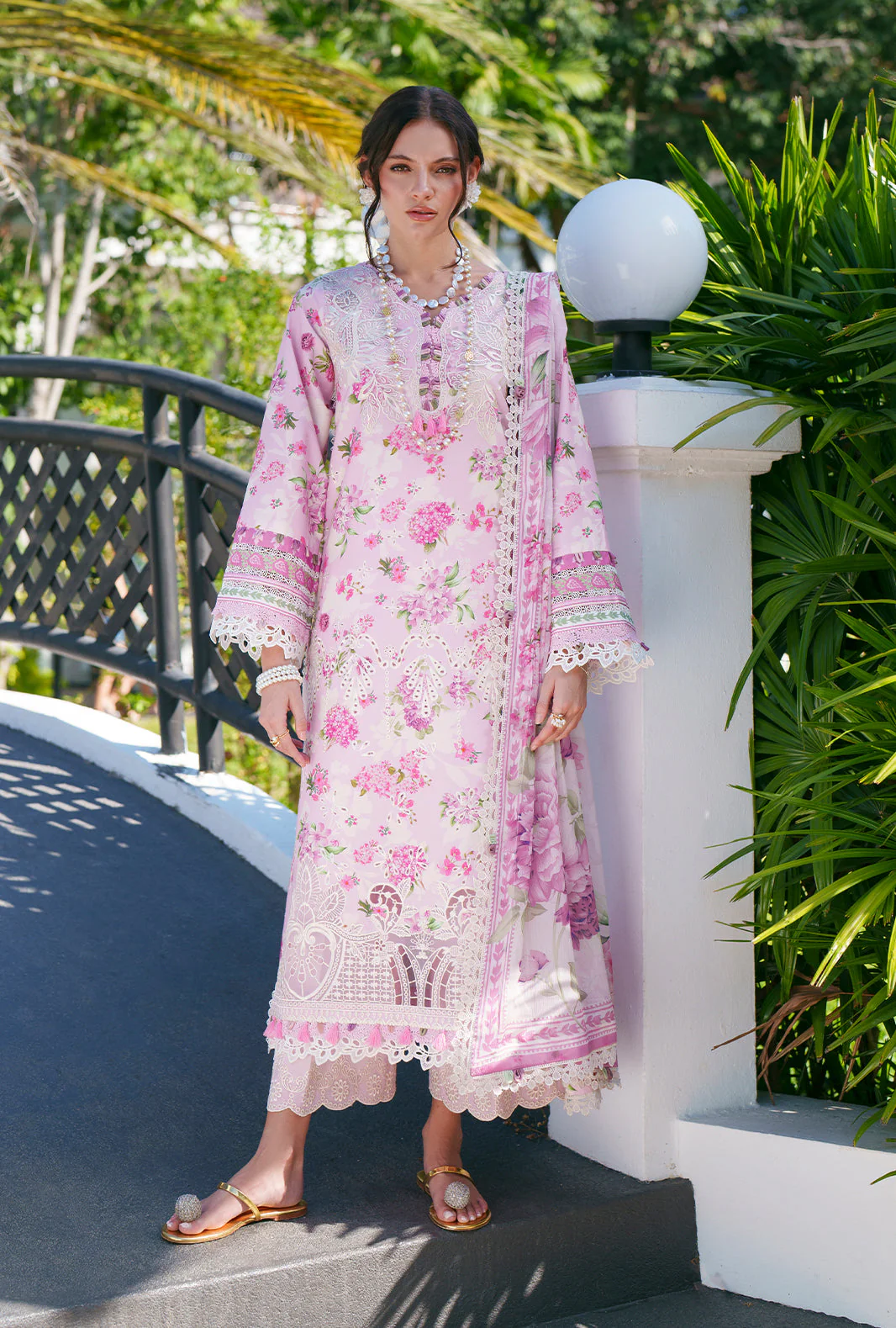 Printed Chikankari