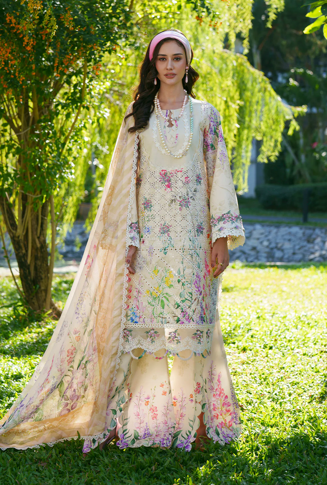 Printed Chikankari