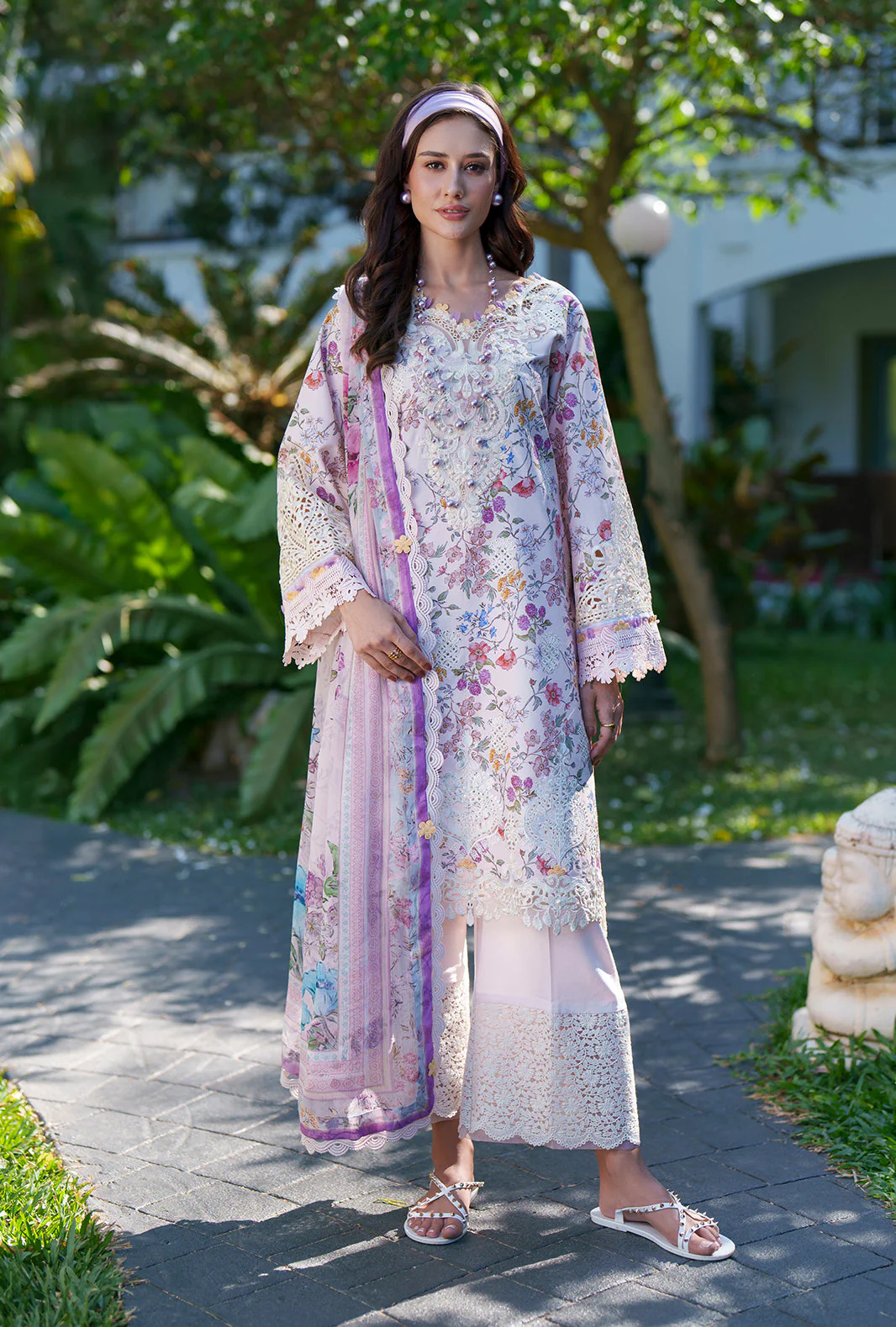 Printed Chikankari