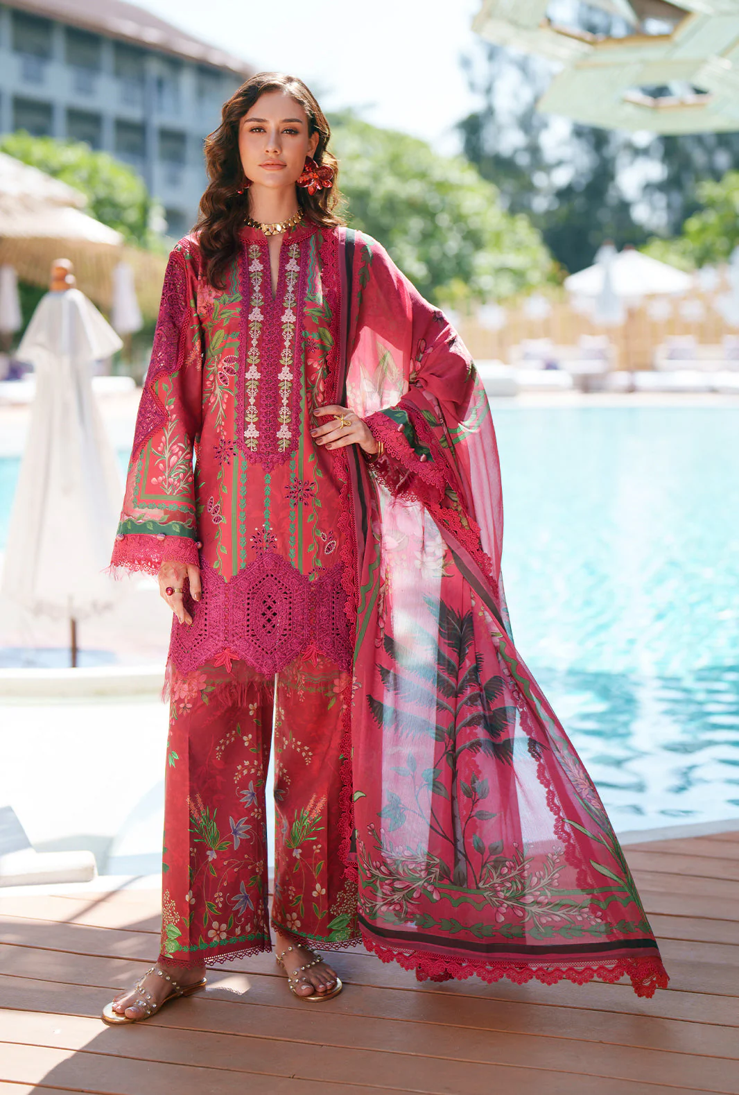 Printed Chikankari