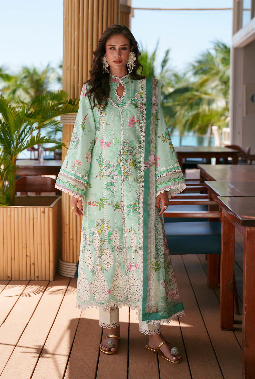 Printed Chikankari