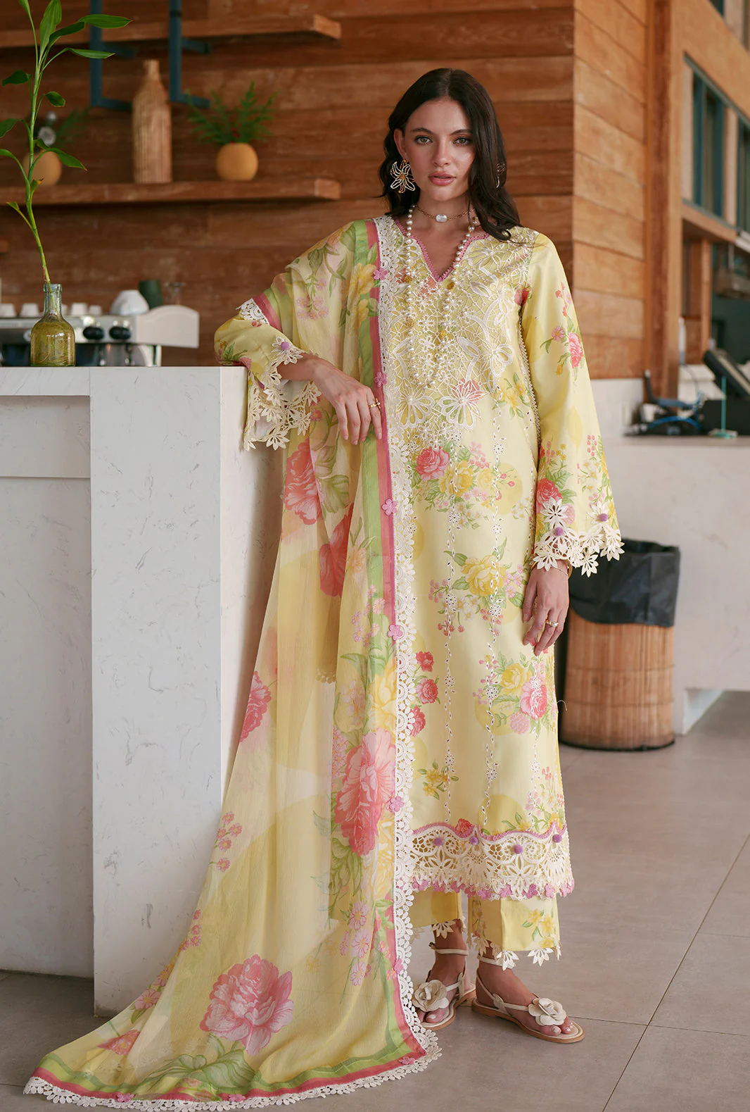 Printed Chikankari