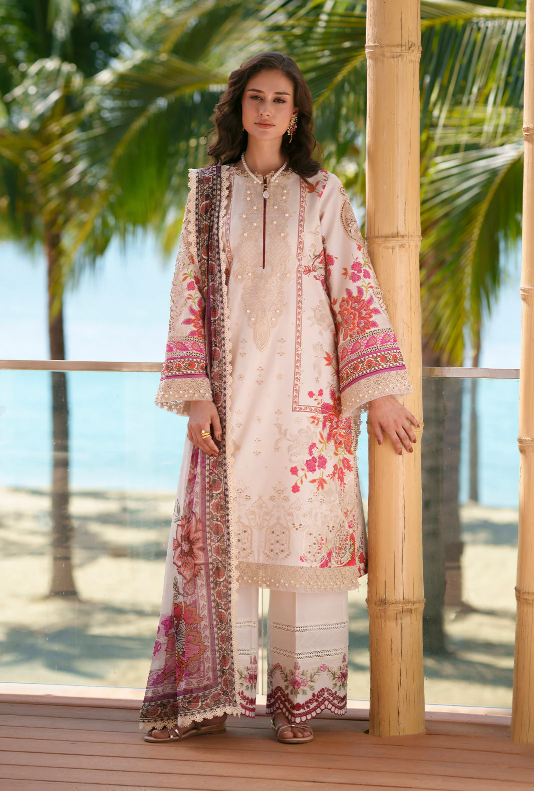 Printed Chikankari