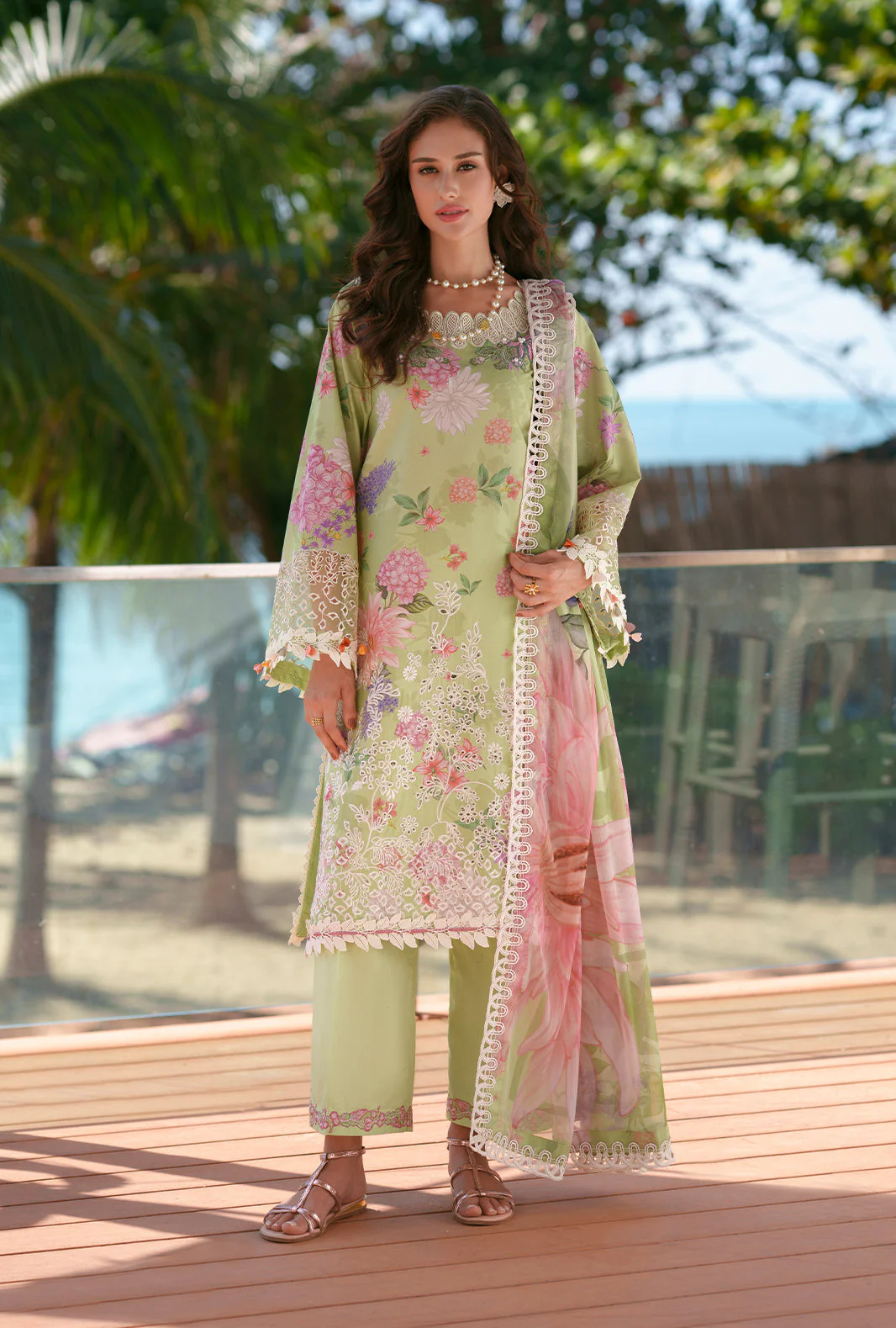 Printed Chikankari