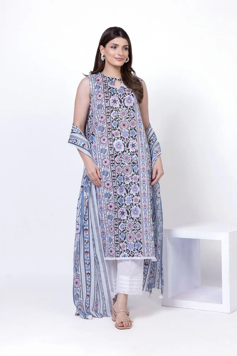 Printed | Lawn Fabrics 3 Piece - Image 4