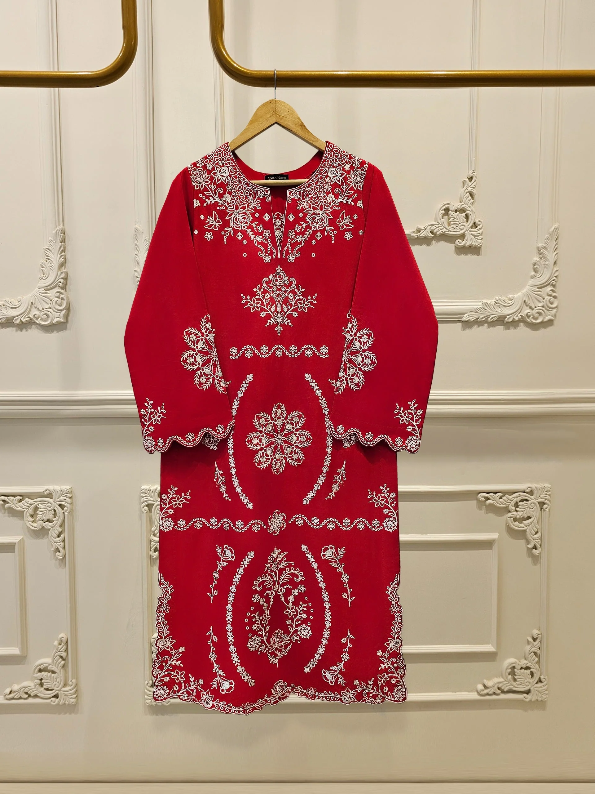 Pure Embroidered Lawn Shirt - Image 4