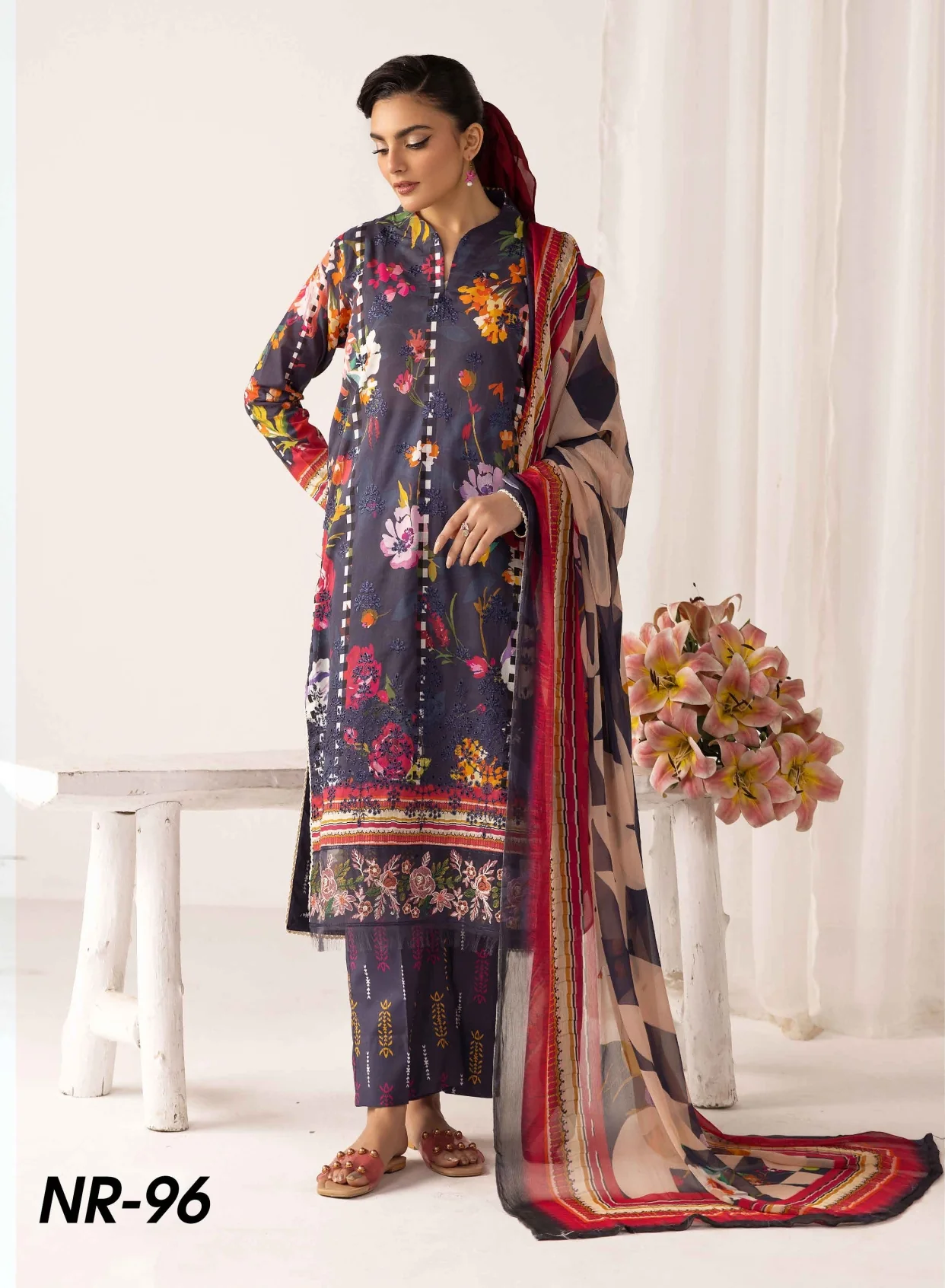 RangRez by NUR Embroidered Lawn