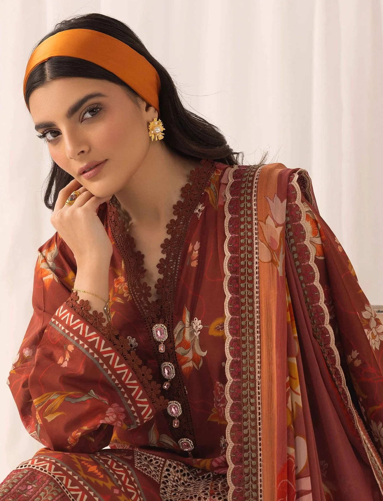 RangRez by NUR Embroidered Lawn - Image 3