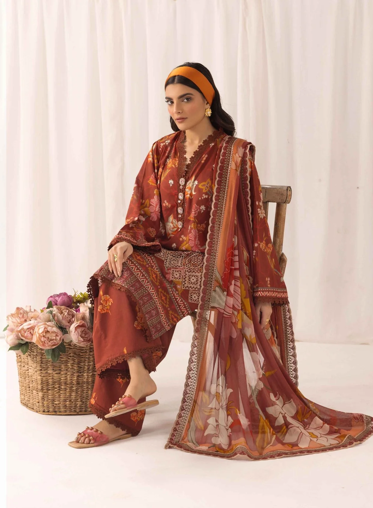 RangRez by NUR Embroidered Lawn - Image 4