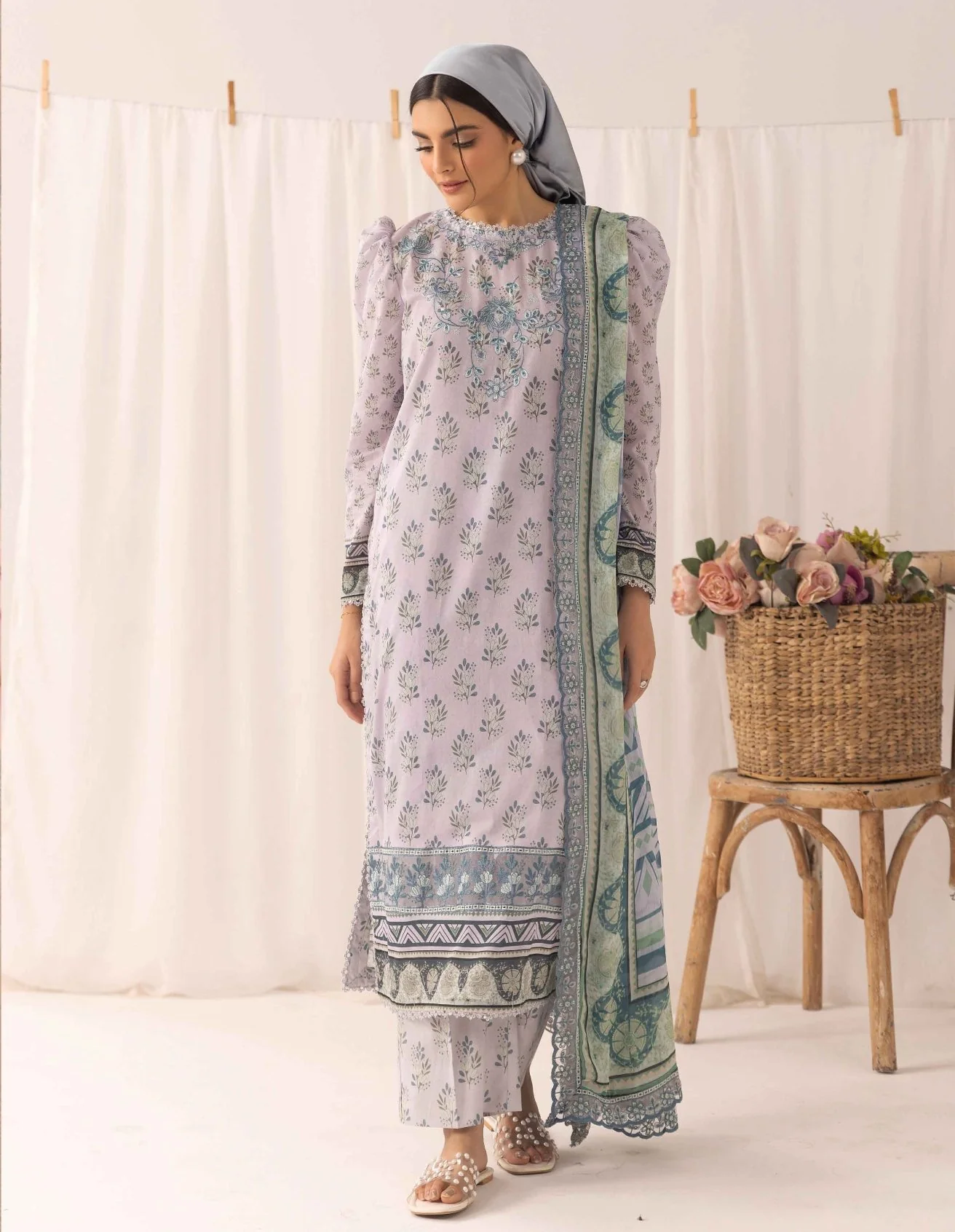 RangRez by NUR Embroidered Lawn - Image 4
