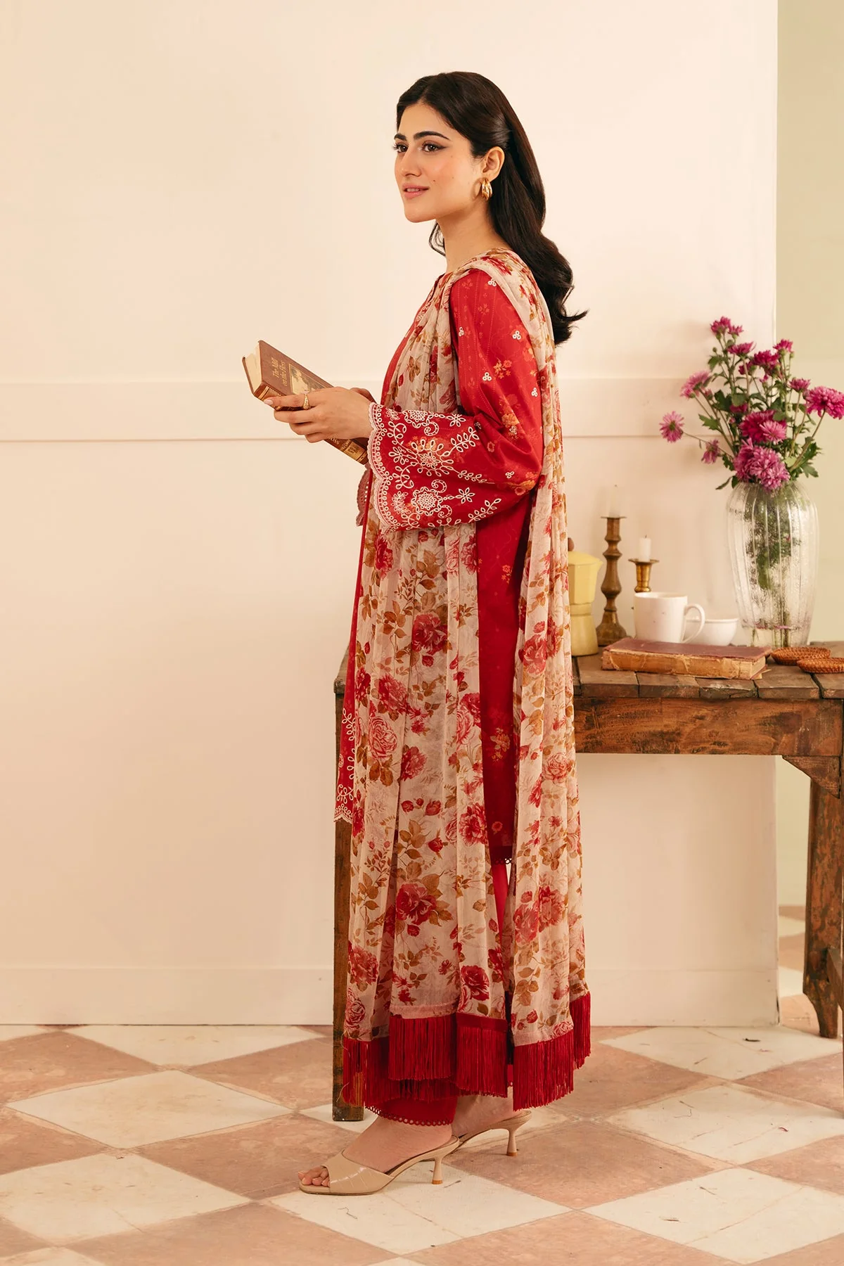 Raya Embroidered Lawn - Image 3