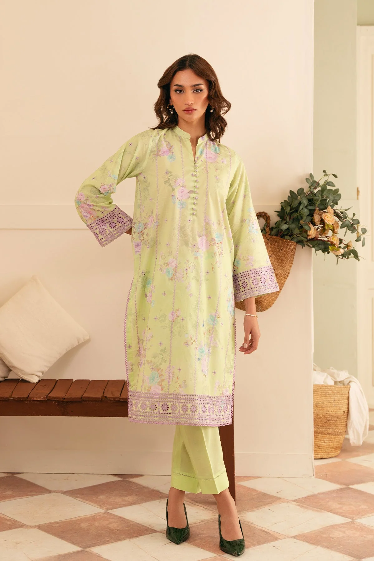 Raya Embroidered Lawn