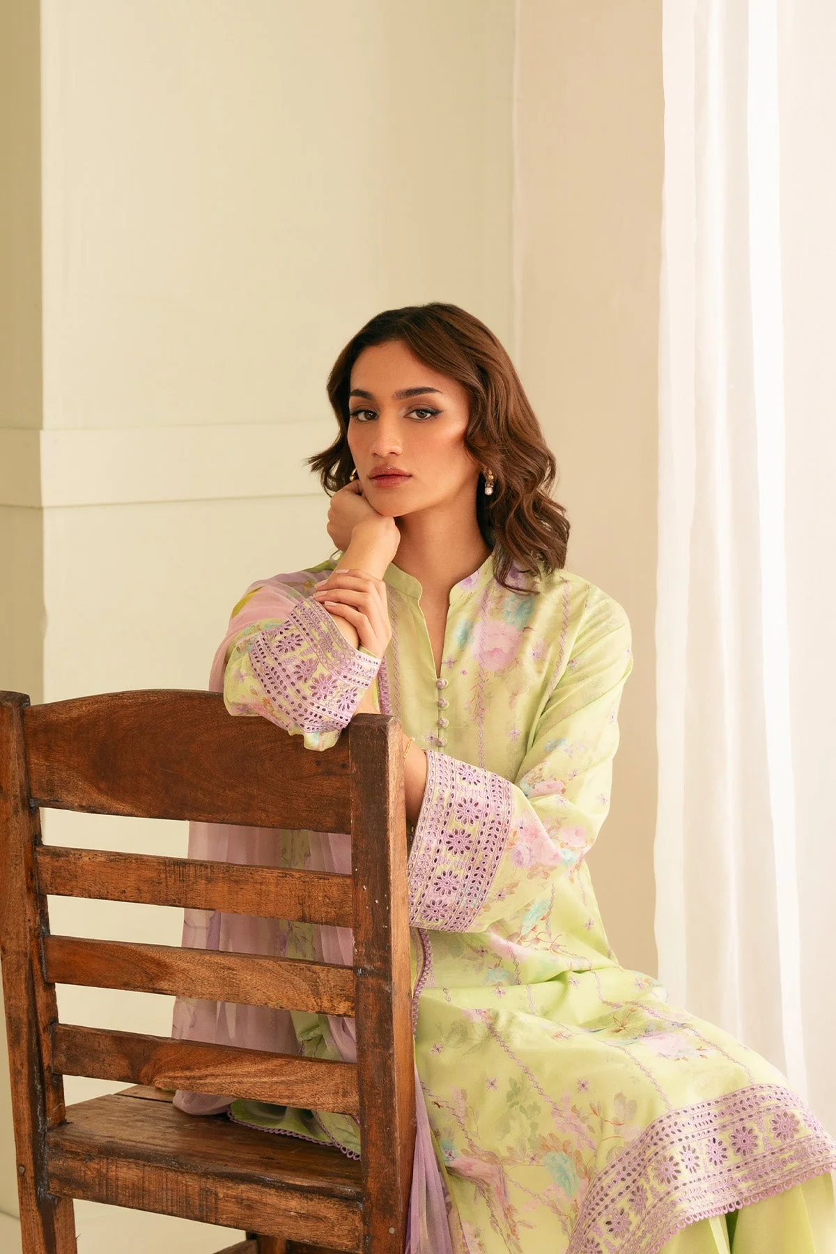 Raya Embroidered Lawn - Image 6