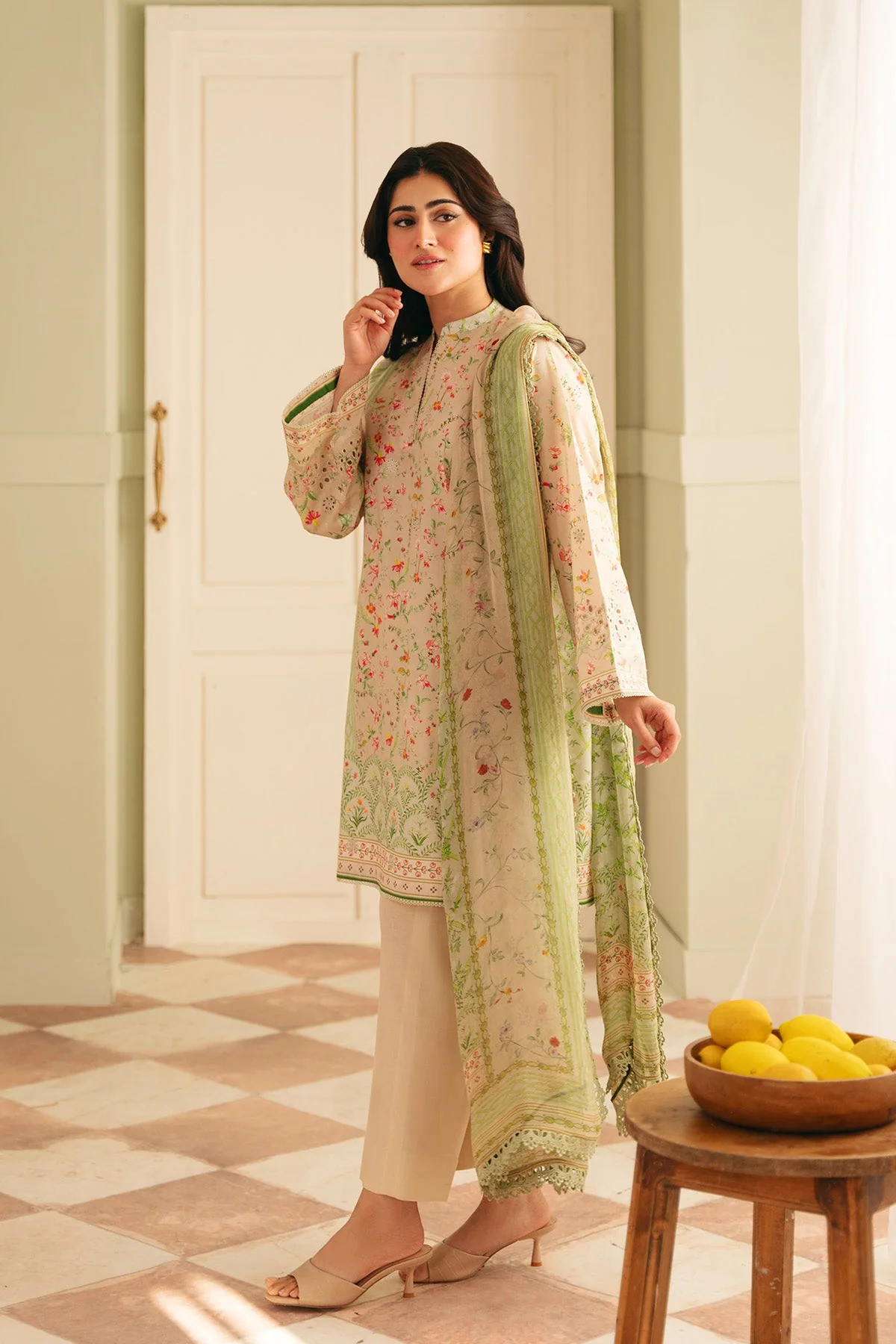 Raya Embroidered Lawn - Image 3