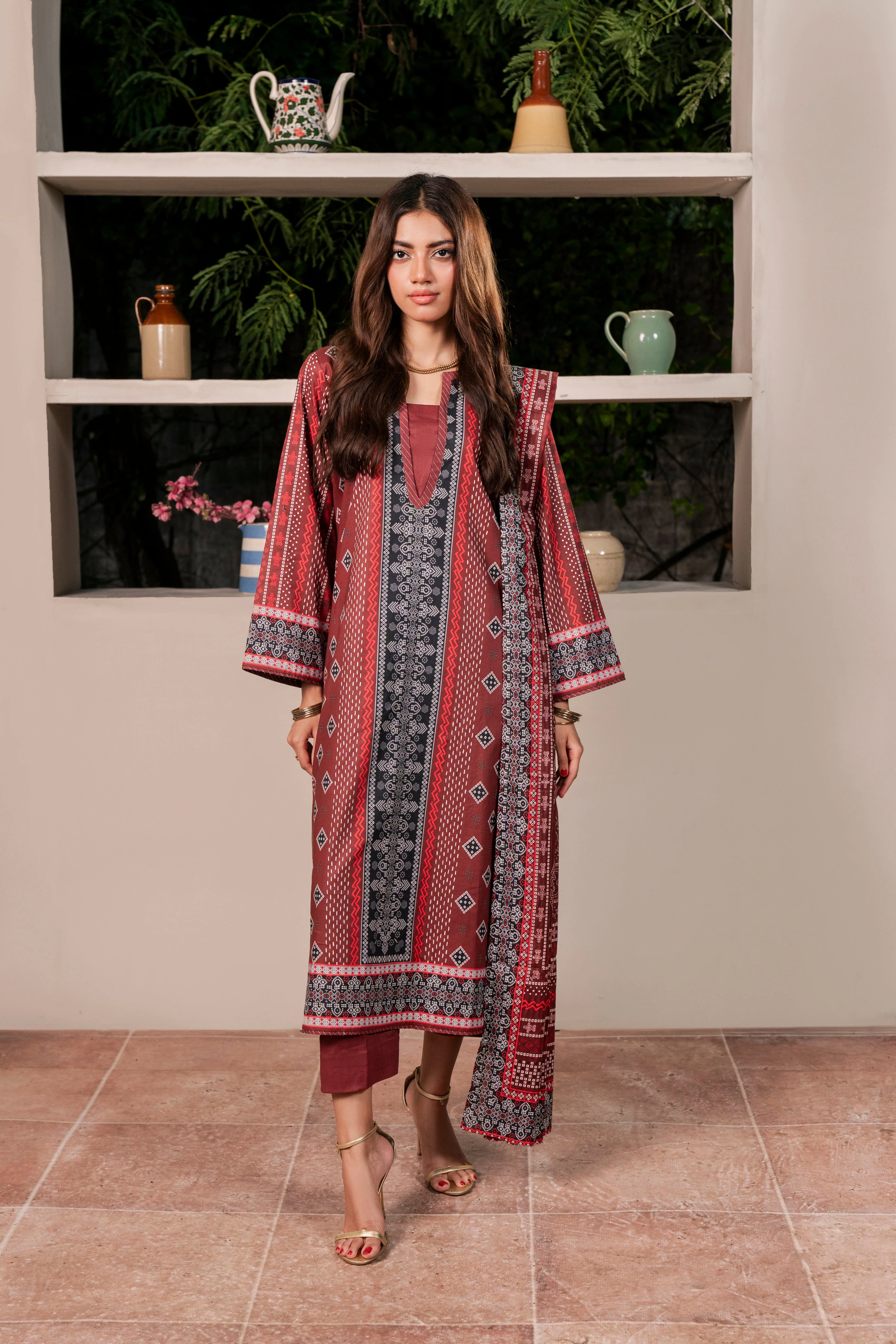 Resham Printed Cambric 3 Pcs